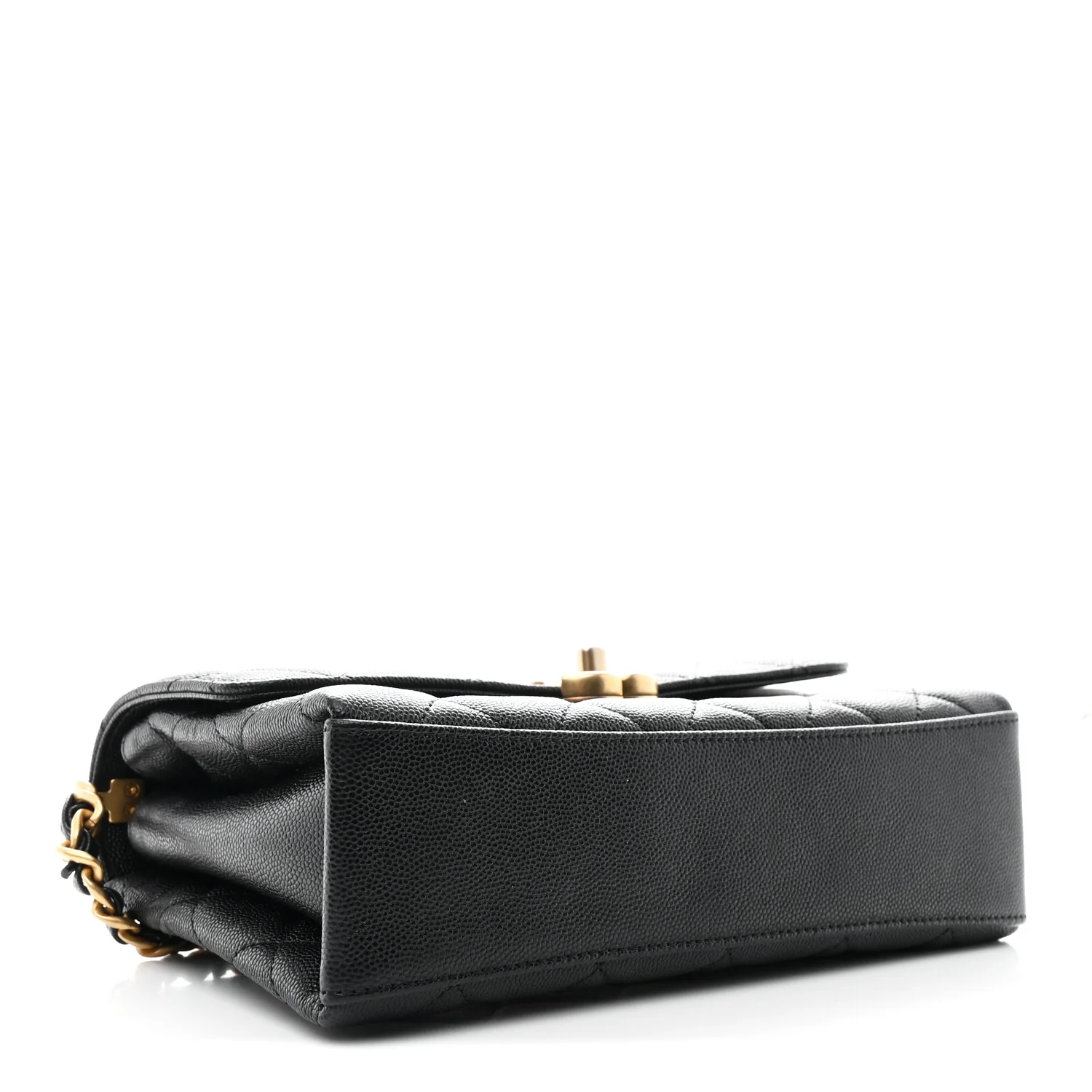 Caviar Quilted Medium Carry Me Top Handle Flap Black - Image 4