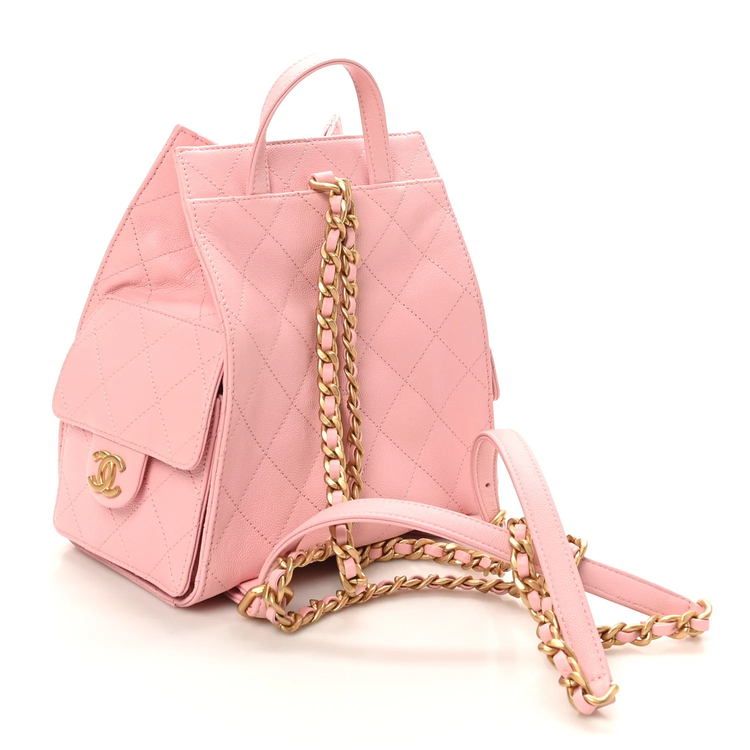 Caviar Quilted Medium Chanel 25 Backpack Light Pink - Image 2