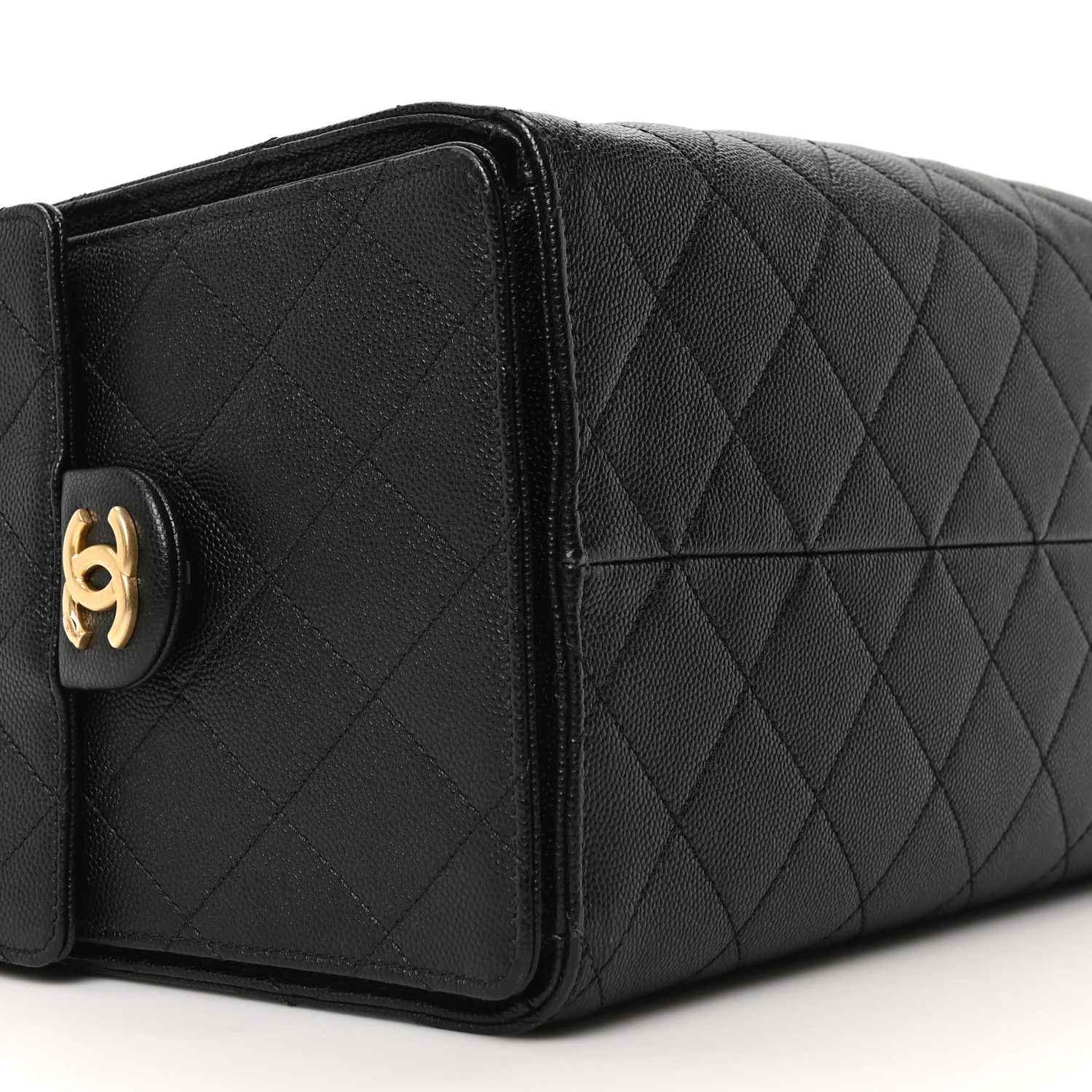 Caviar Quilted Medium Chanel 25 Handbag Black - Image 10