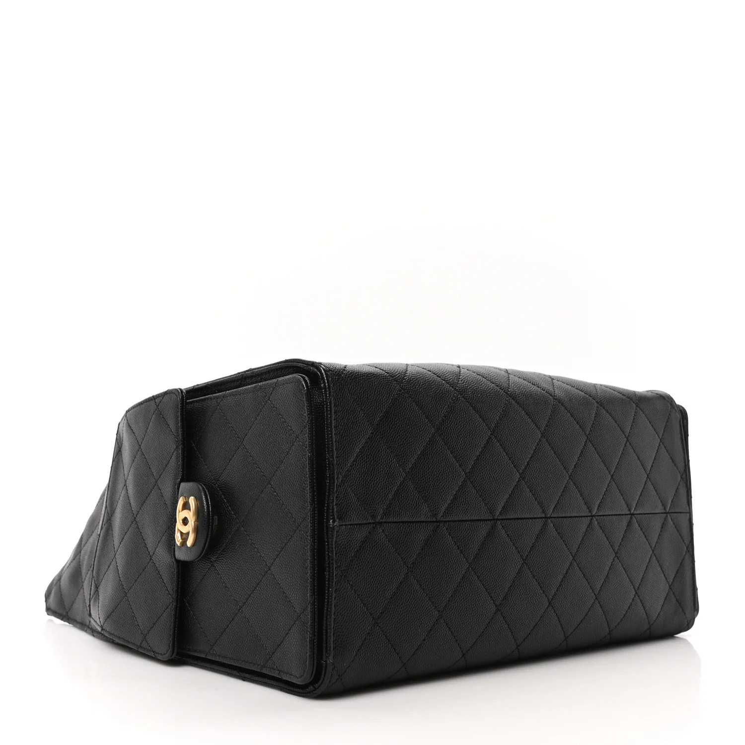 Caviar Quilted Medium Chanel 25 Handbag Black - Image 5