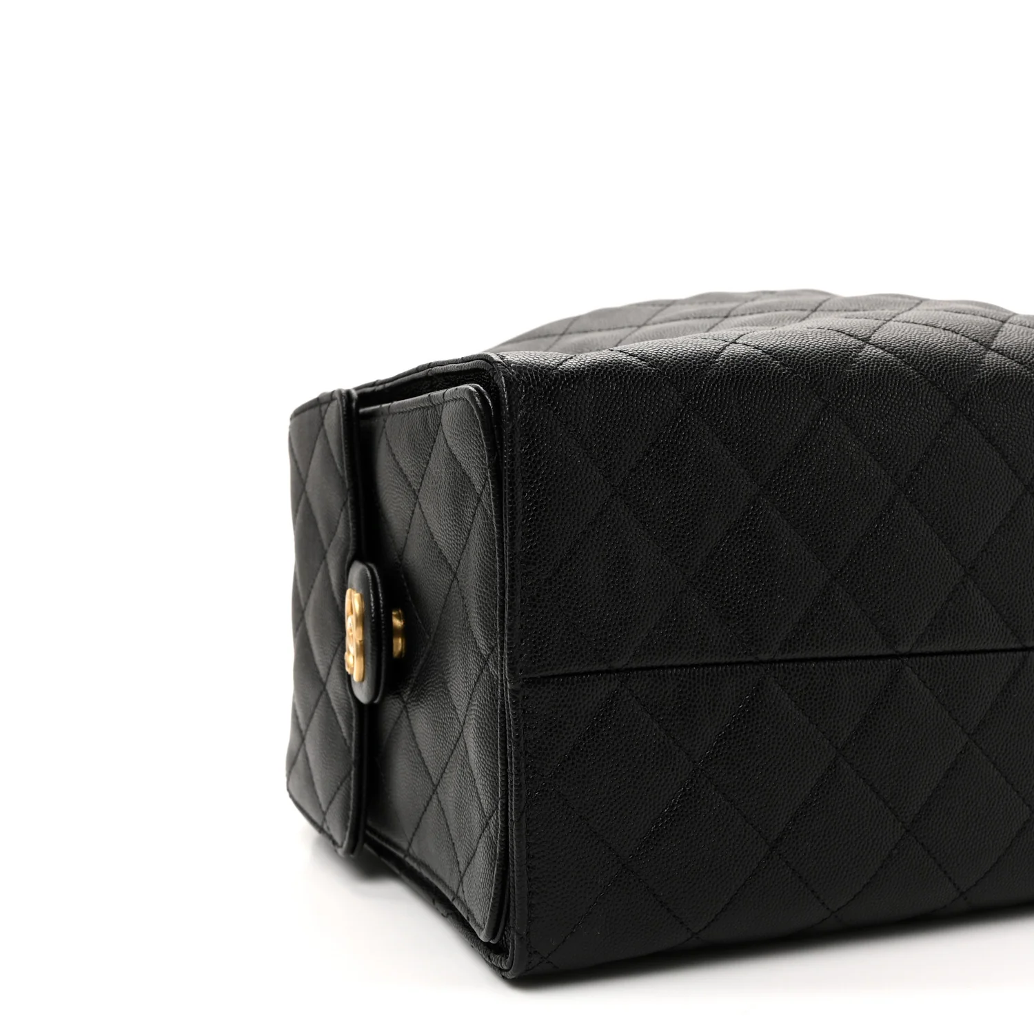 Caviar Quilted Medium Chanel 25 Handbag Black - Image 10
