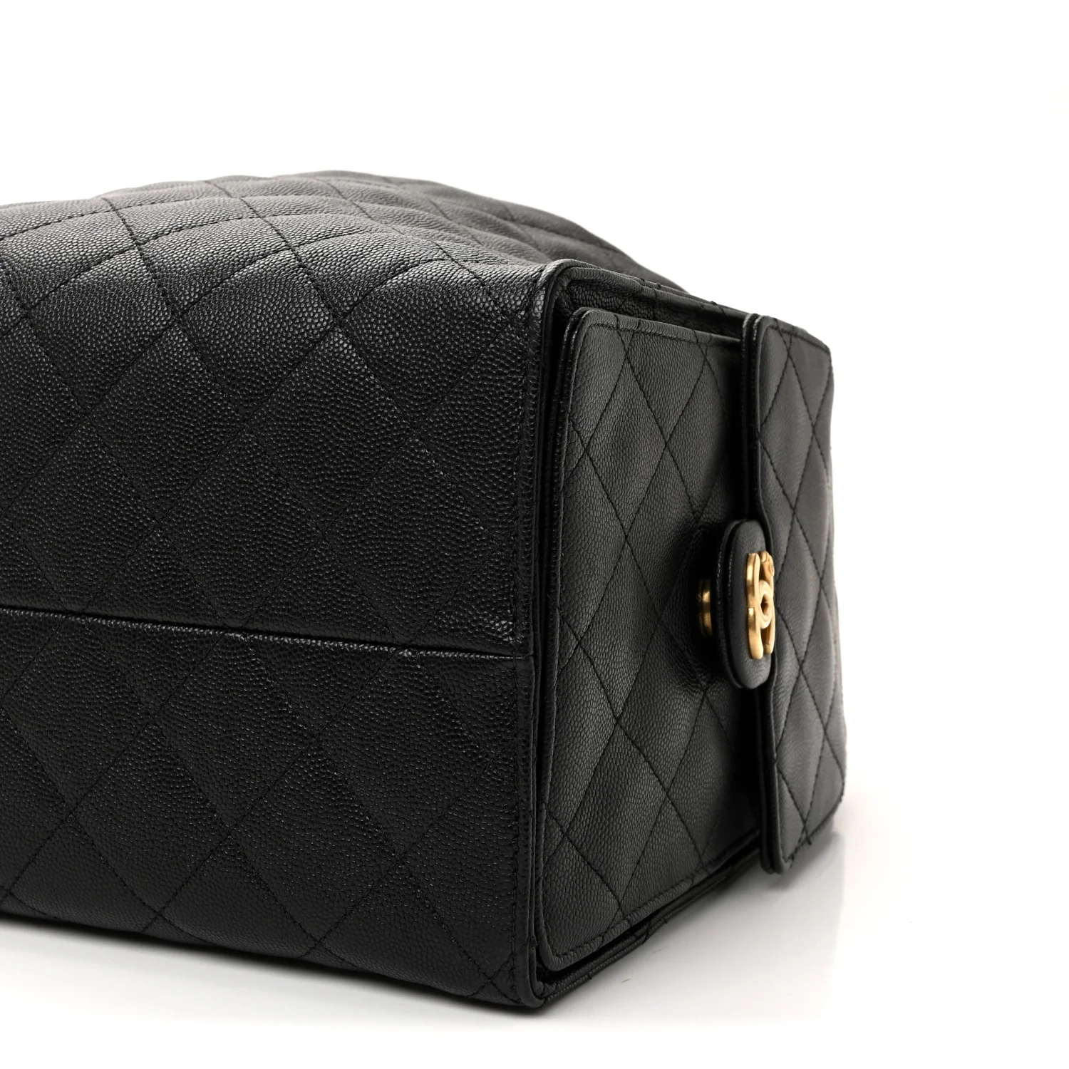 Caviar Quilted Medium Chanel 25 Handbag Black - Image 11