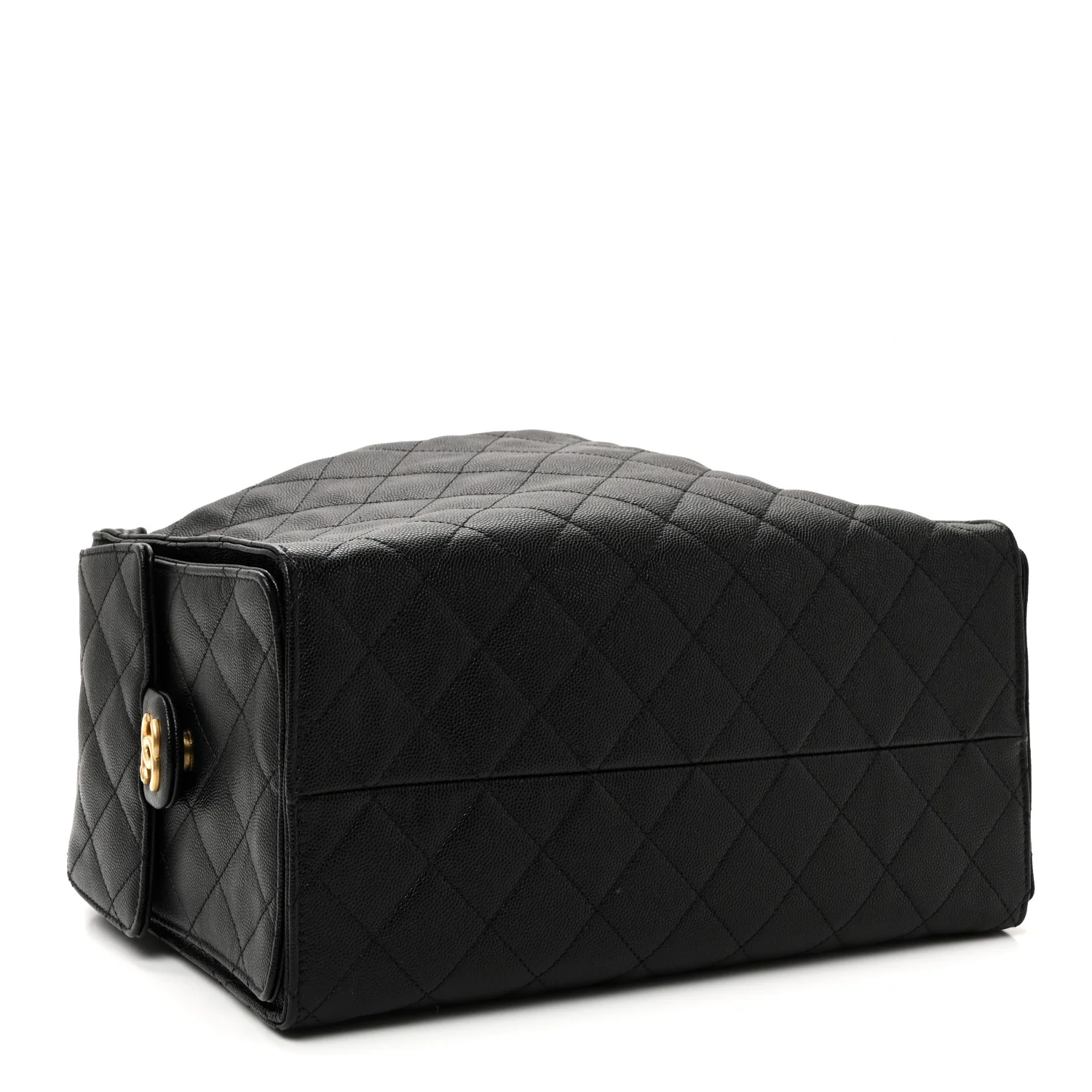 Caviar Quilted Medium Chanel 25 Handbag Black - Image 5