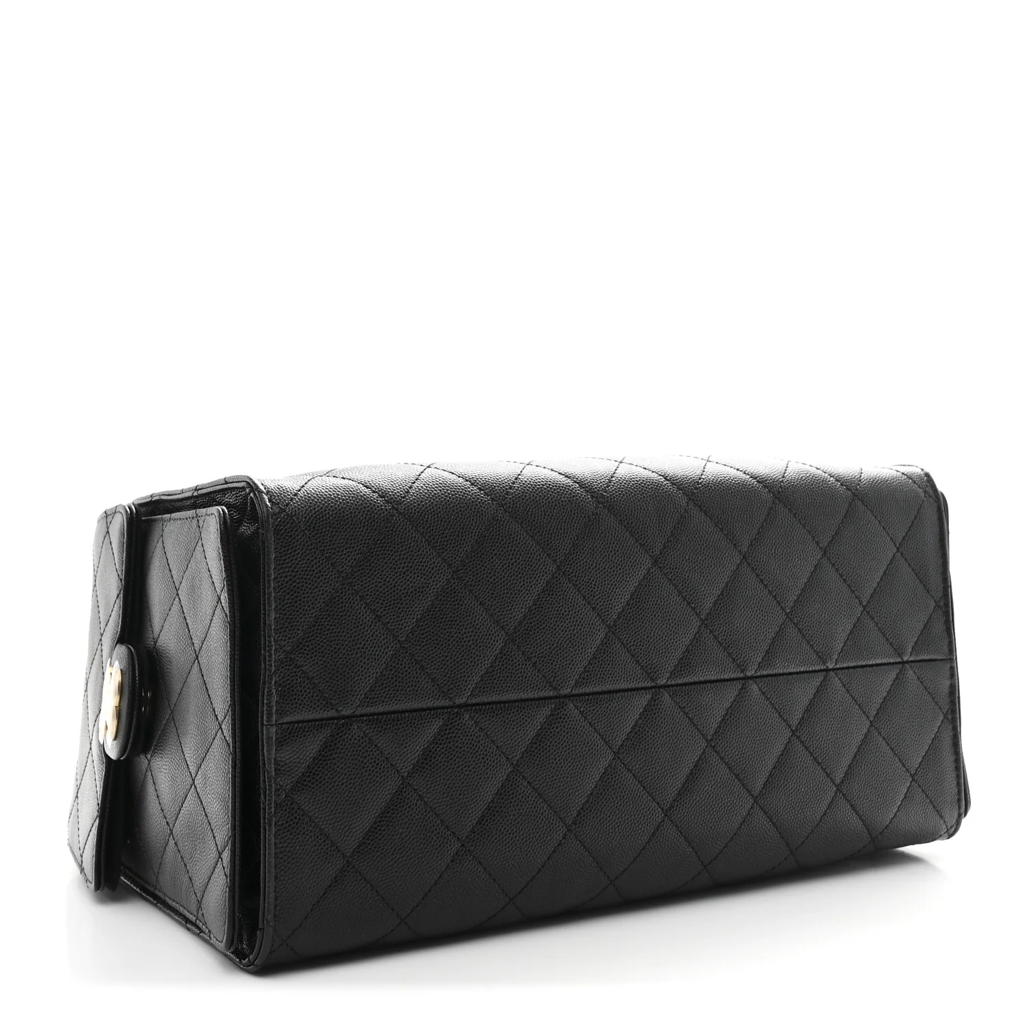 Caviar Quilted Medium Chanel 25 Handbag Black - Image 5