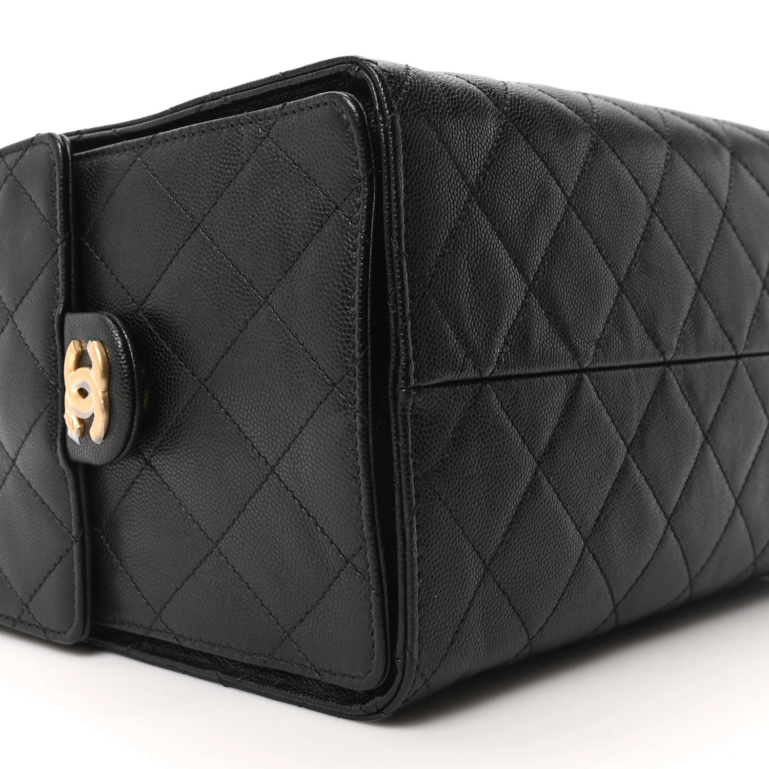 Caviar Quilted Medium Chanel 25 Handbag Black - Image 10