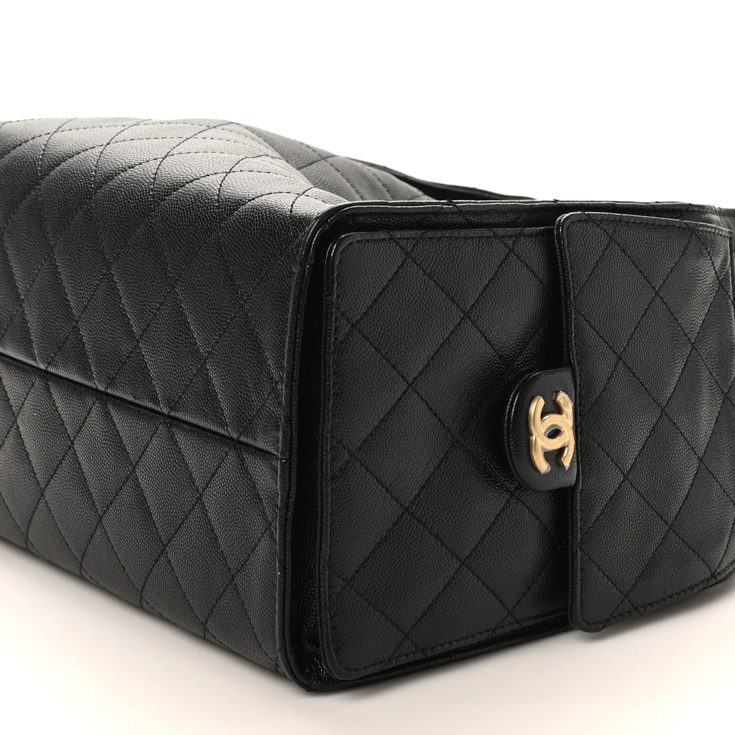 Caviar Quilted Medium Chanel 25 Handbag Black - Image 11