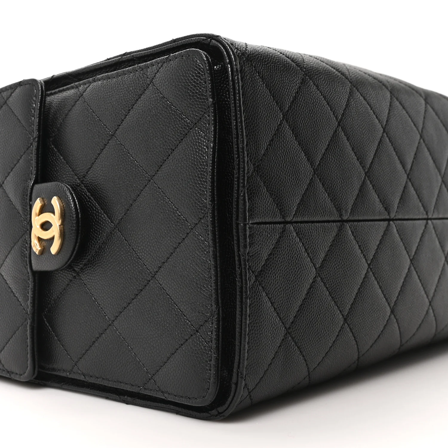 Caviar Quilted Medium Chanel 25 Handbag Black - Image 10