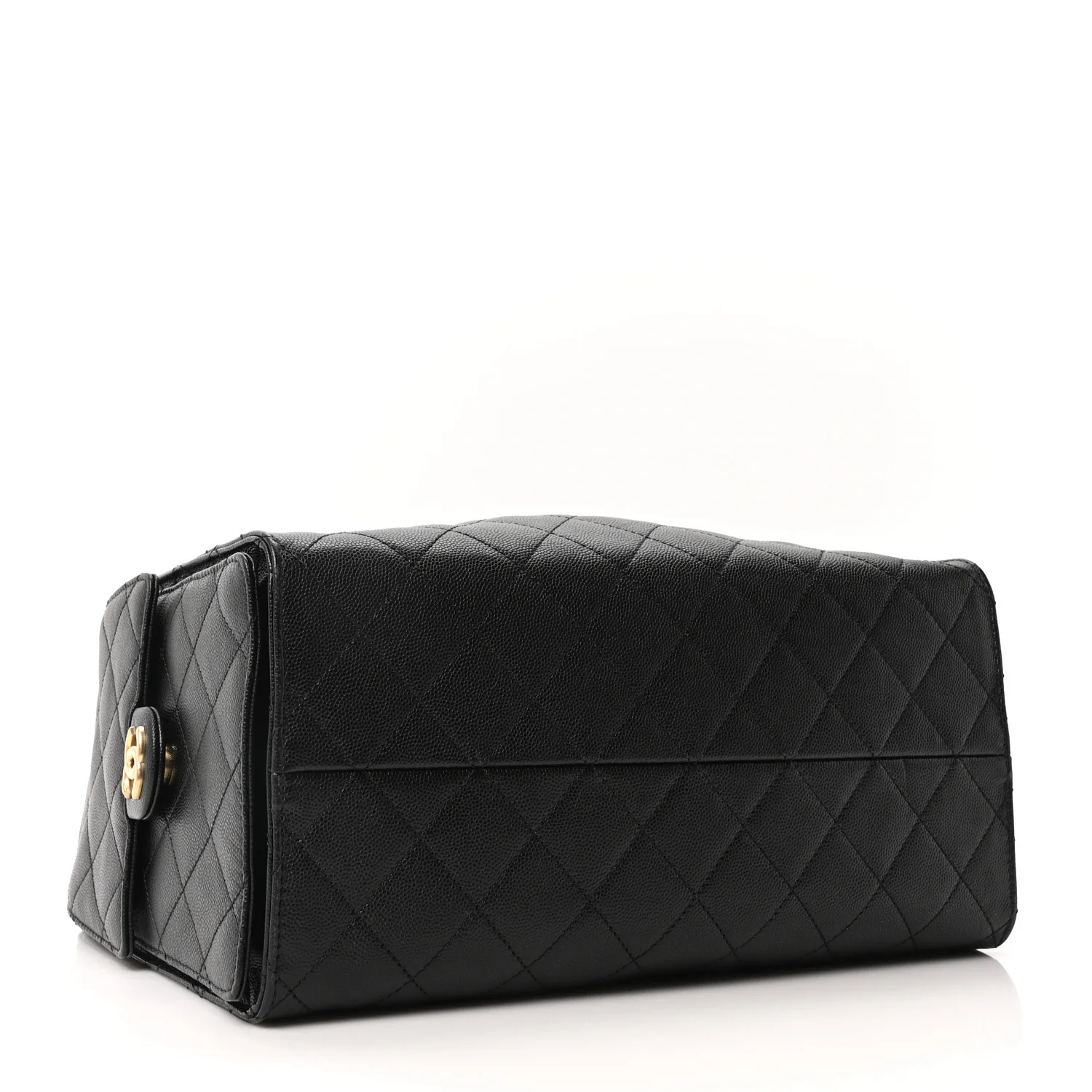 Caviar Quilted Medium Chanel 25 Handbag Black - Image 5