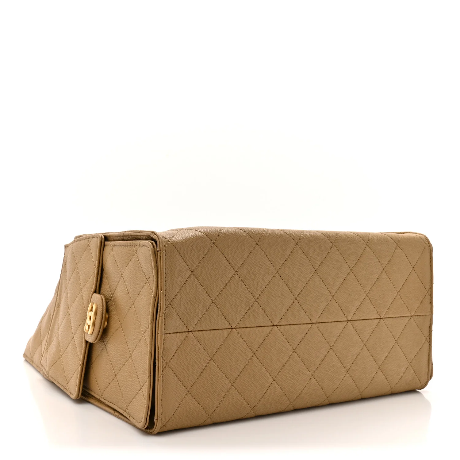 Caviar Quilted Medium Chanel 25 Handbag Dark Beige - Image 5