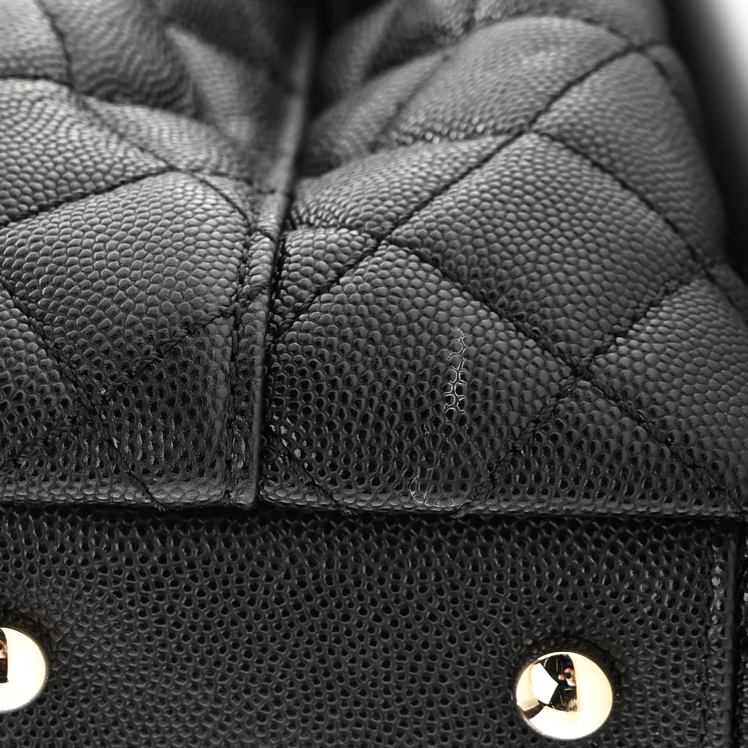 Caviar Quilted Medium Coco Handle Flap Black - Image 12