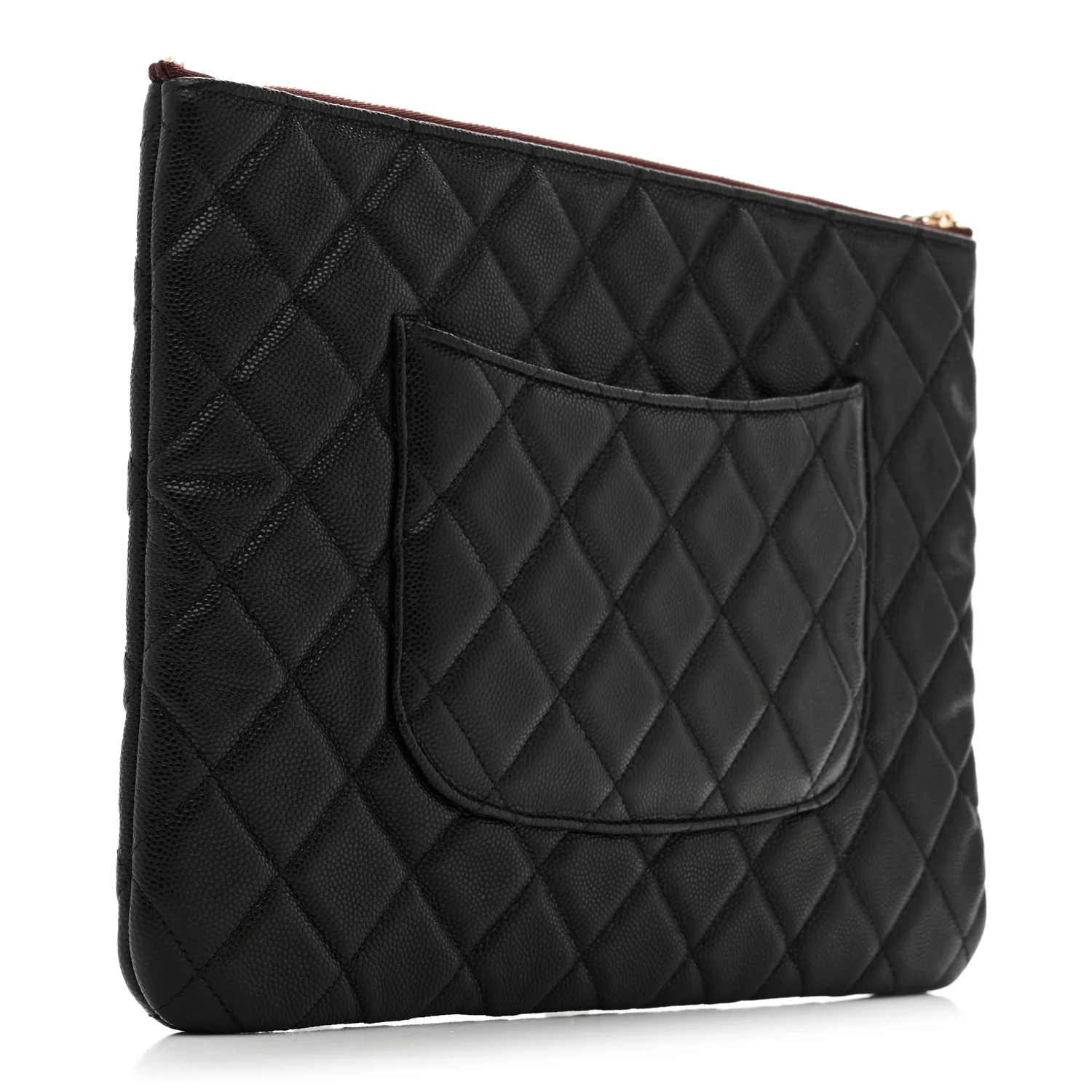Caviar Quilted Medium Cosmetic Case Black - Image 3