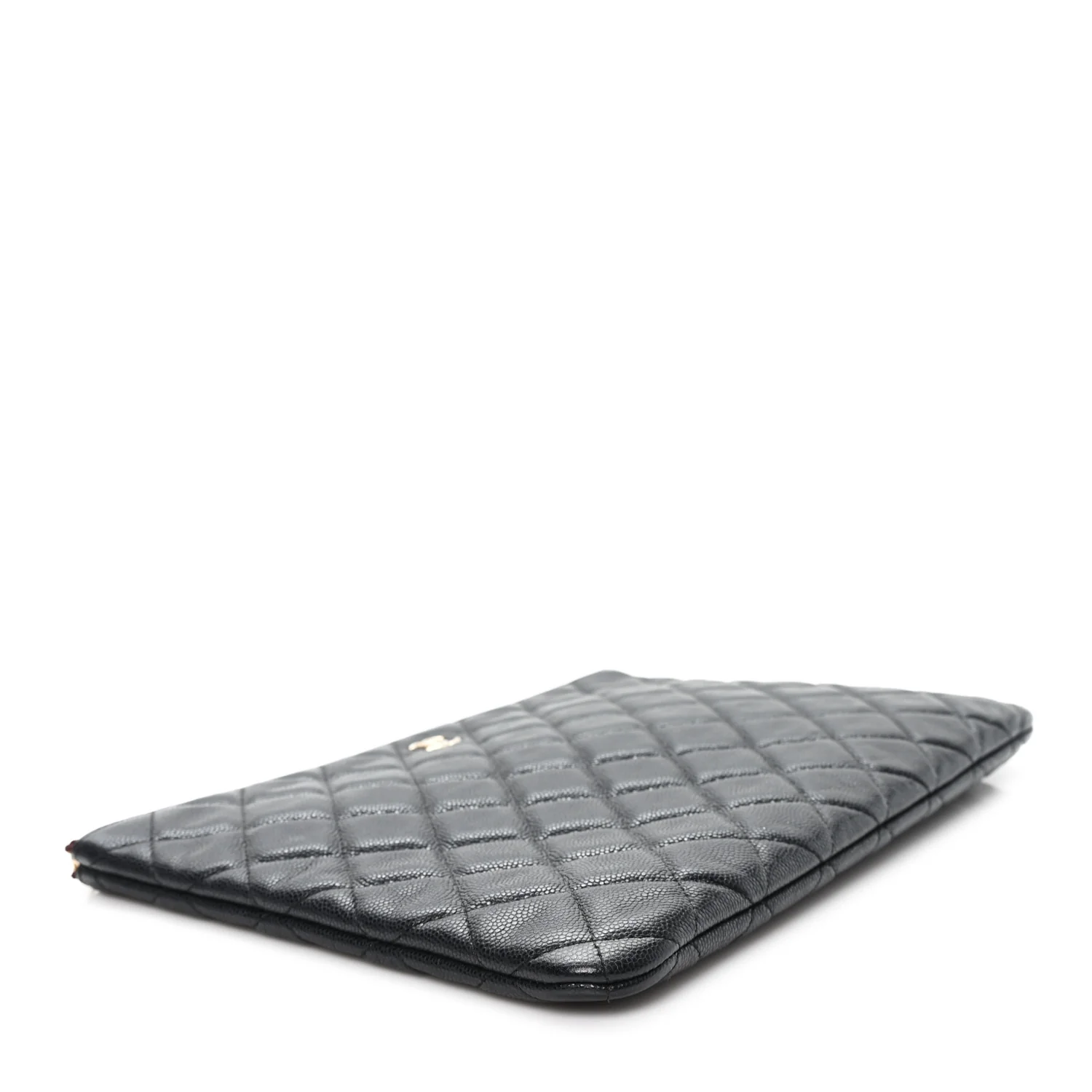 Caviar Quilted Medium Cosmetic Case Black - Image 4