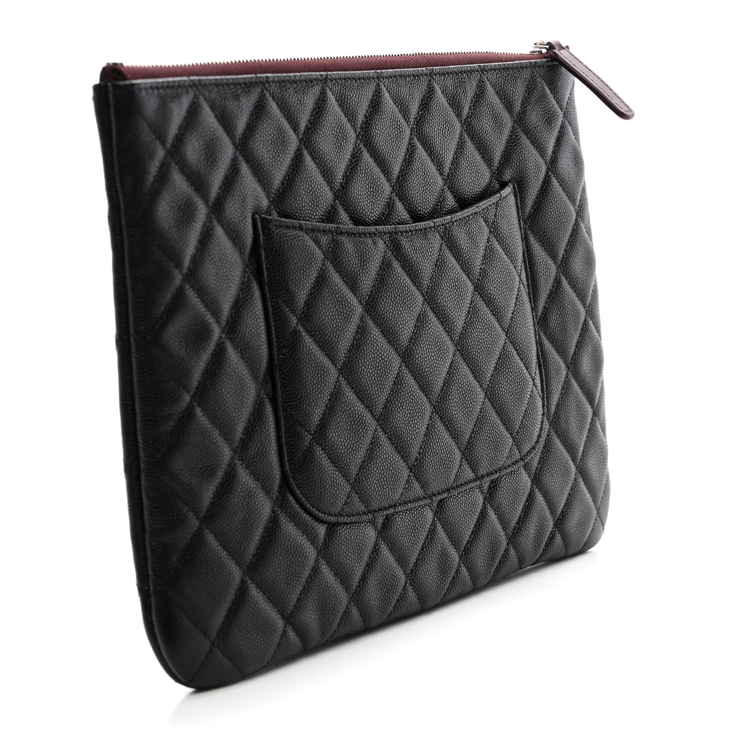 Caviar Quilted Medium Cosmetic Case Black - Image 3