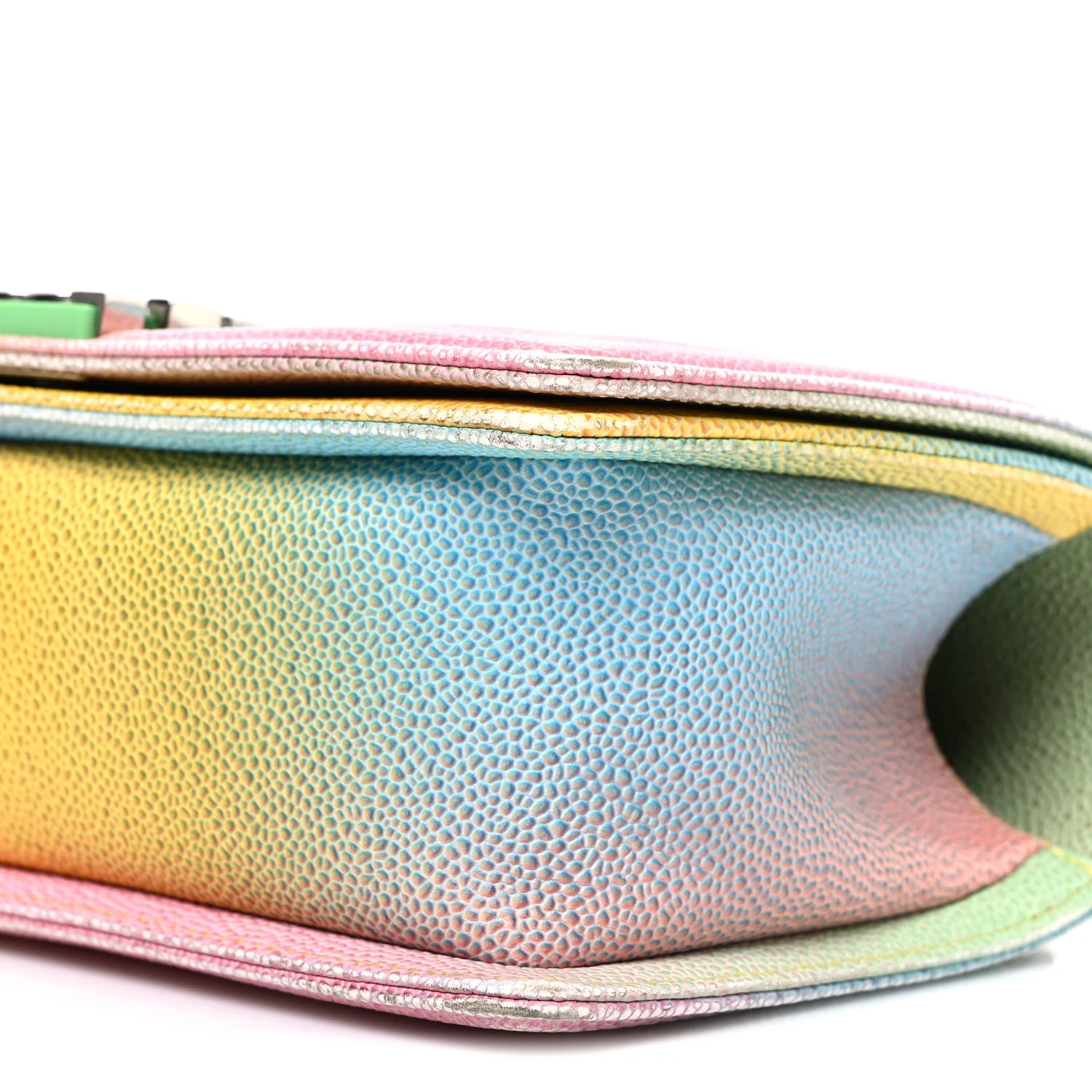 Caviar Quilted Medium Cuba Rainbow Boy Flap Multicolor - Image 10