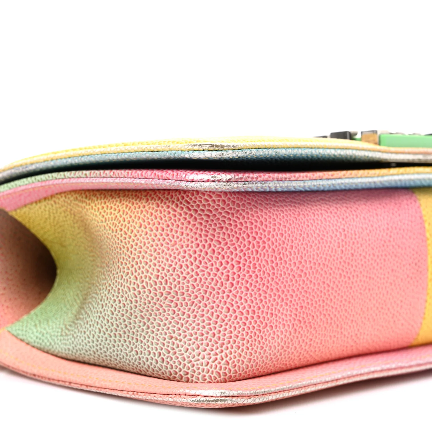 Caviar Quilted Medium Cuba Rainbow Boy Flap Multicolor - Image 9
