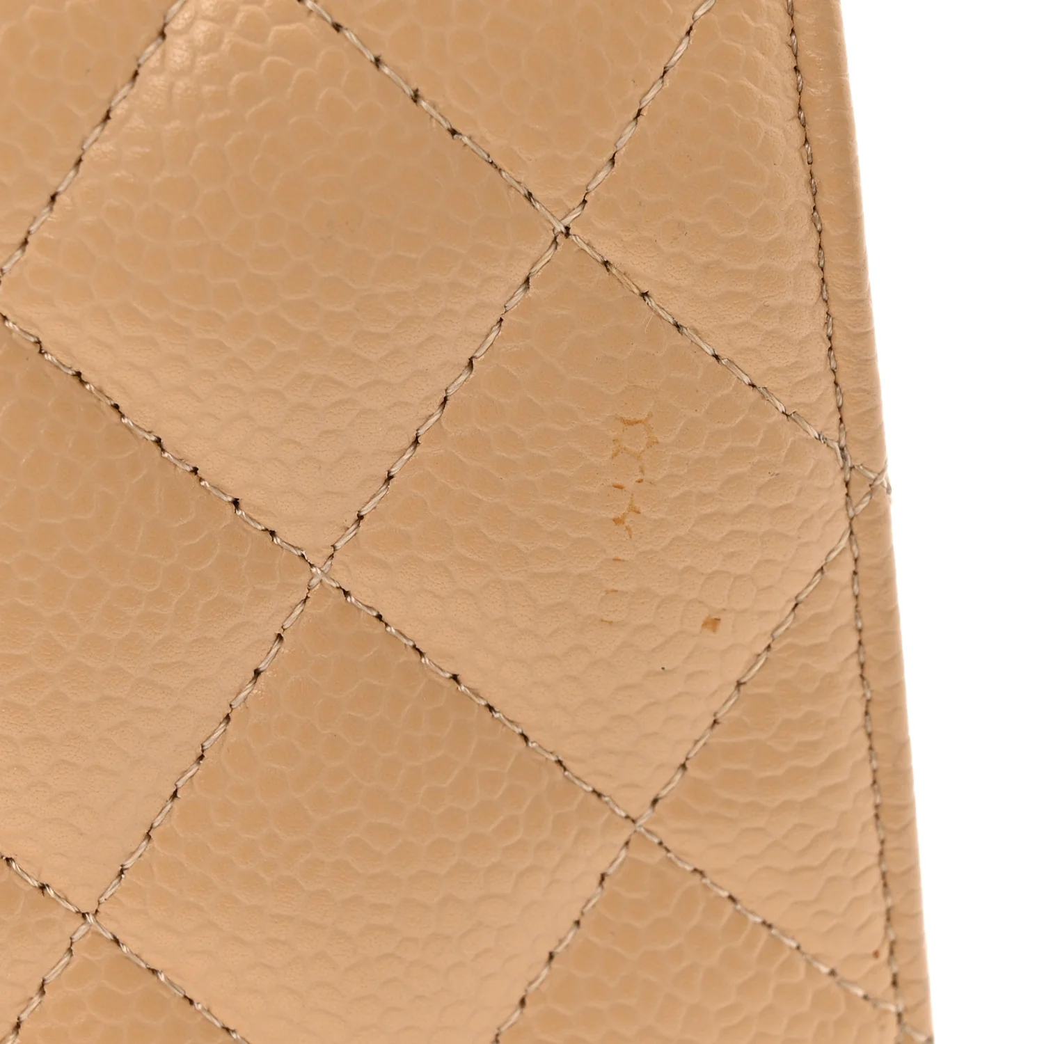 Caviar Quilted Medium Double Flap Beige Clair - Image 11