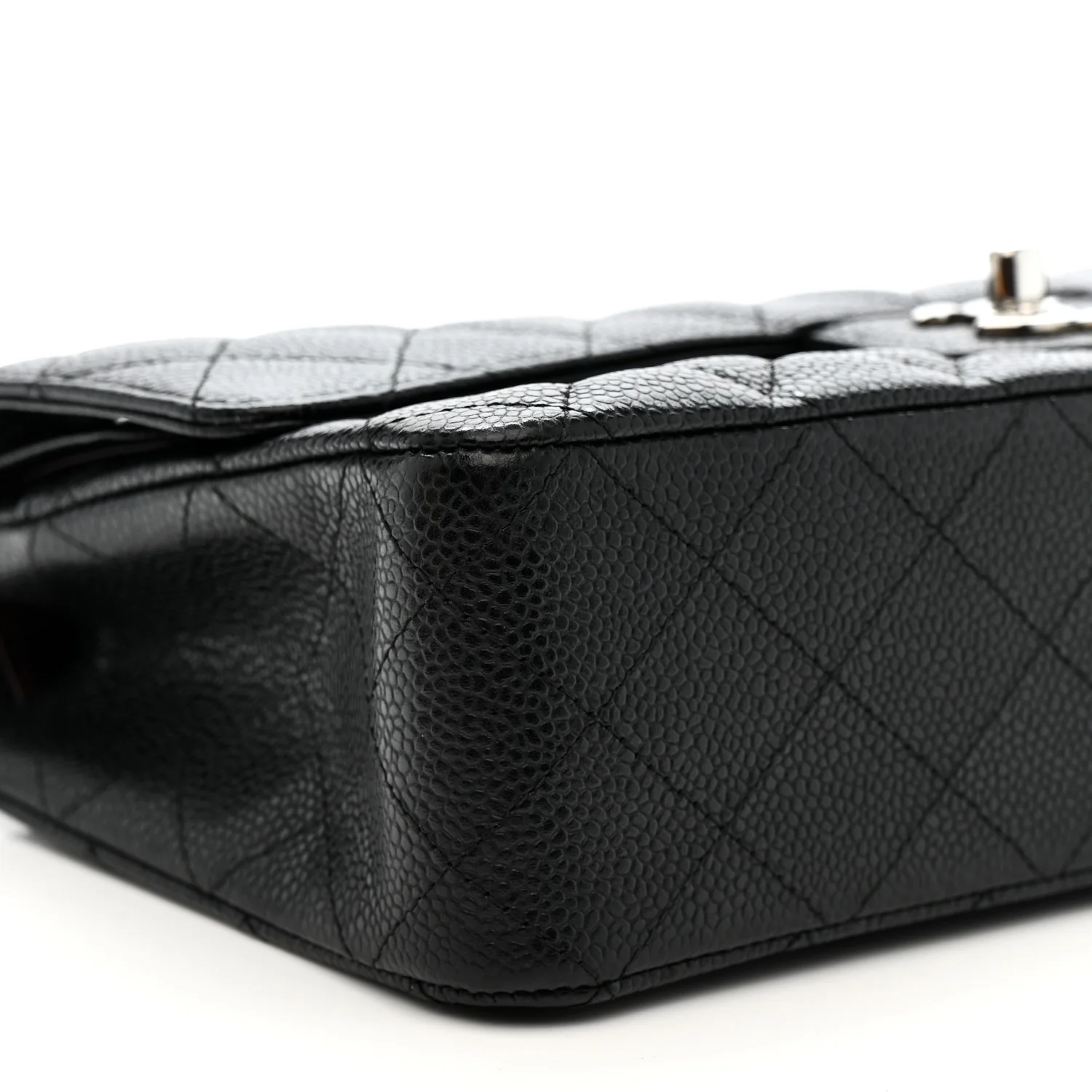 Caviar Quilted Medium Double Flap Black - Image 9