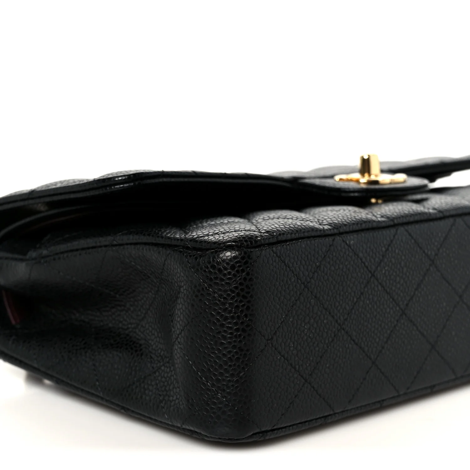Caviar Quilted Medium Double Flap Black - Image 10