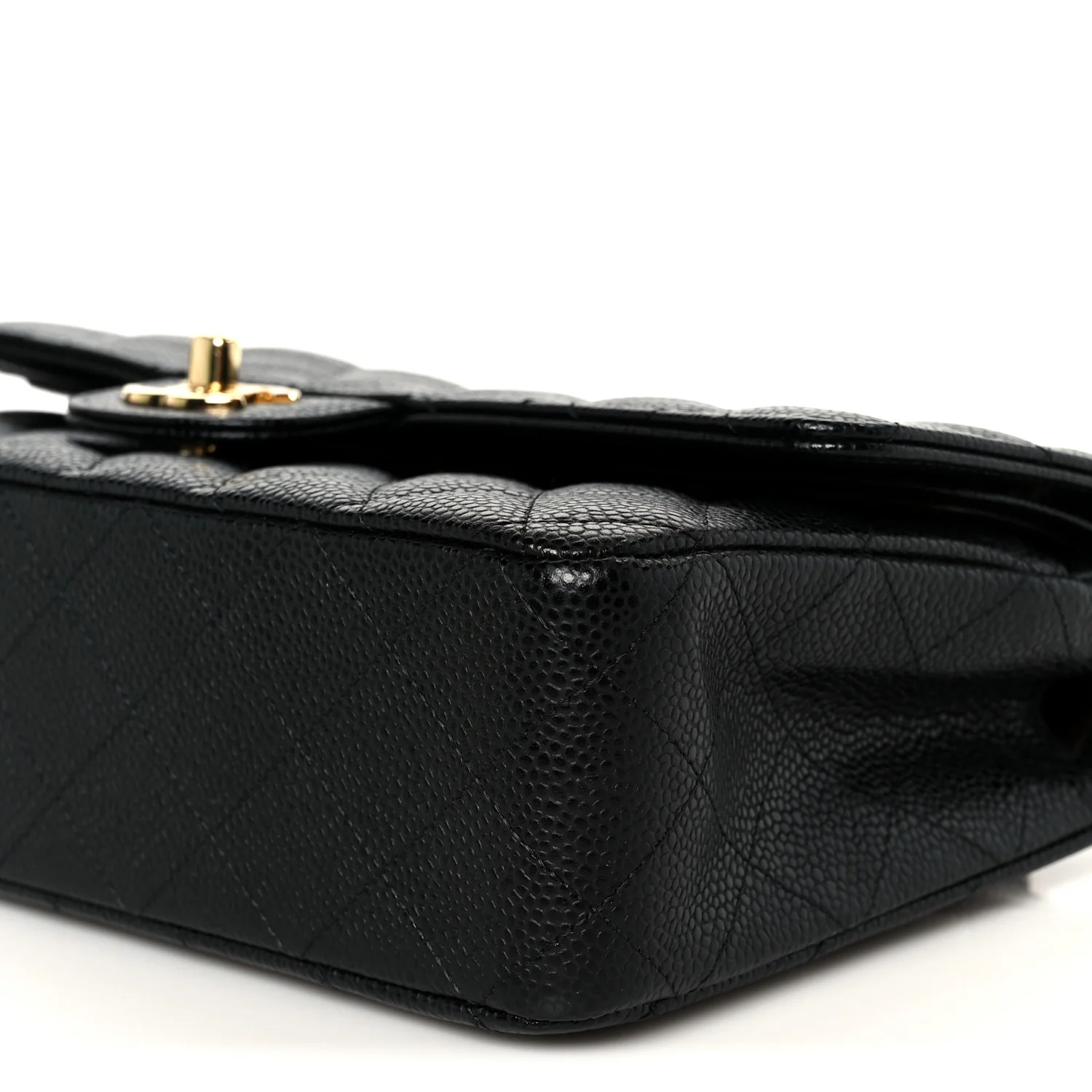 Caviar Quilted Medium Double Flap Black - Image 11