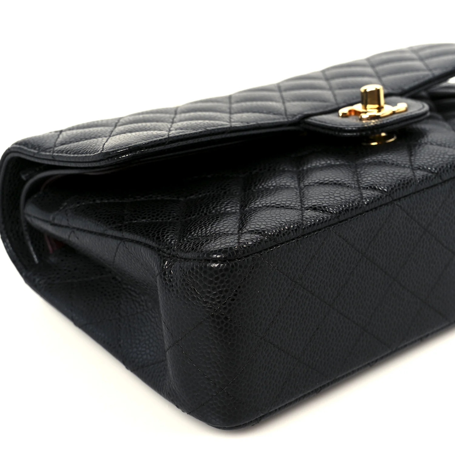 Caviar Quilted Medium Double Flap Black - Image 10