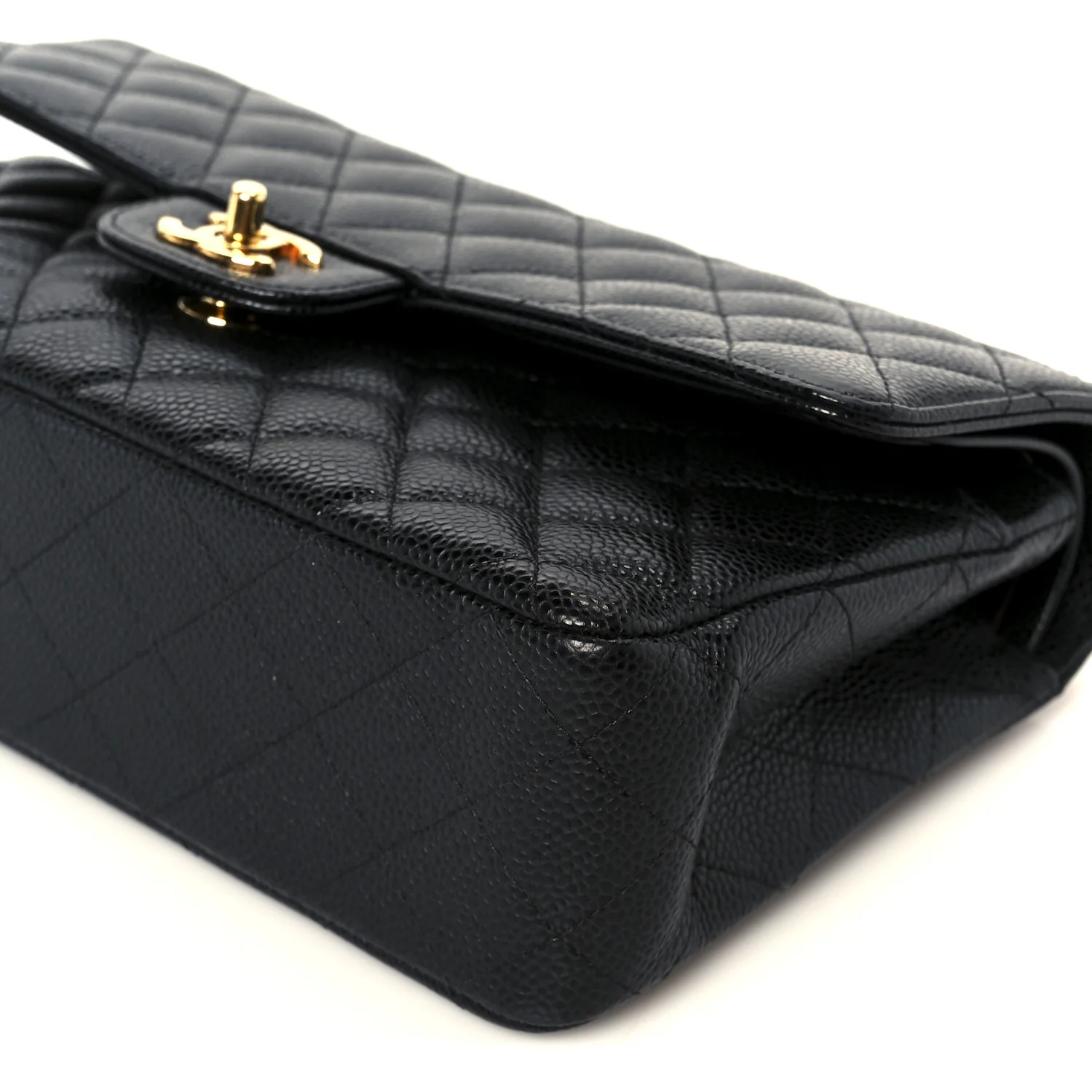 Caviar Quilted Medium Double Flap Black - Image 11