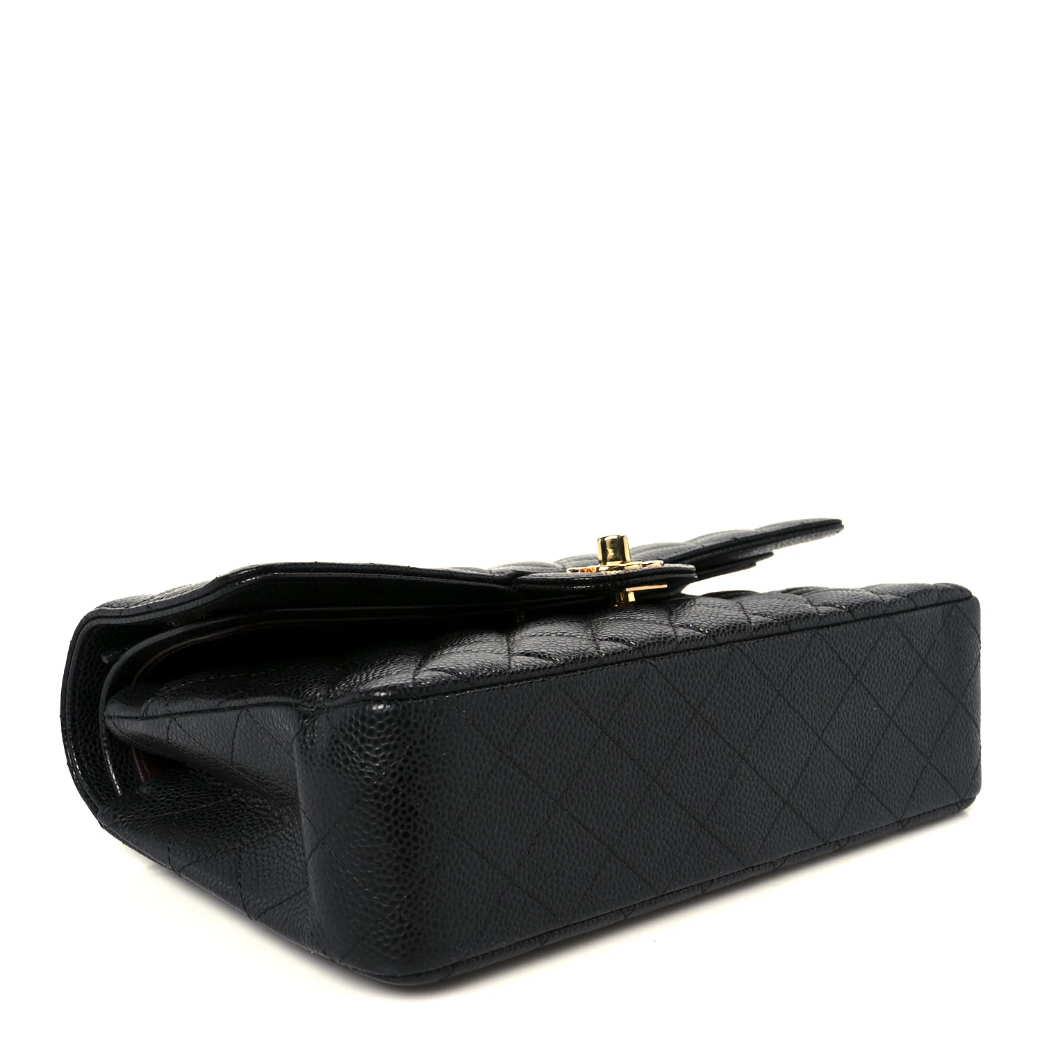 Caviar Quilted Medium Double Flap Black - Image 4
