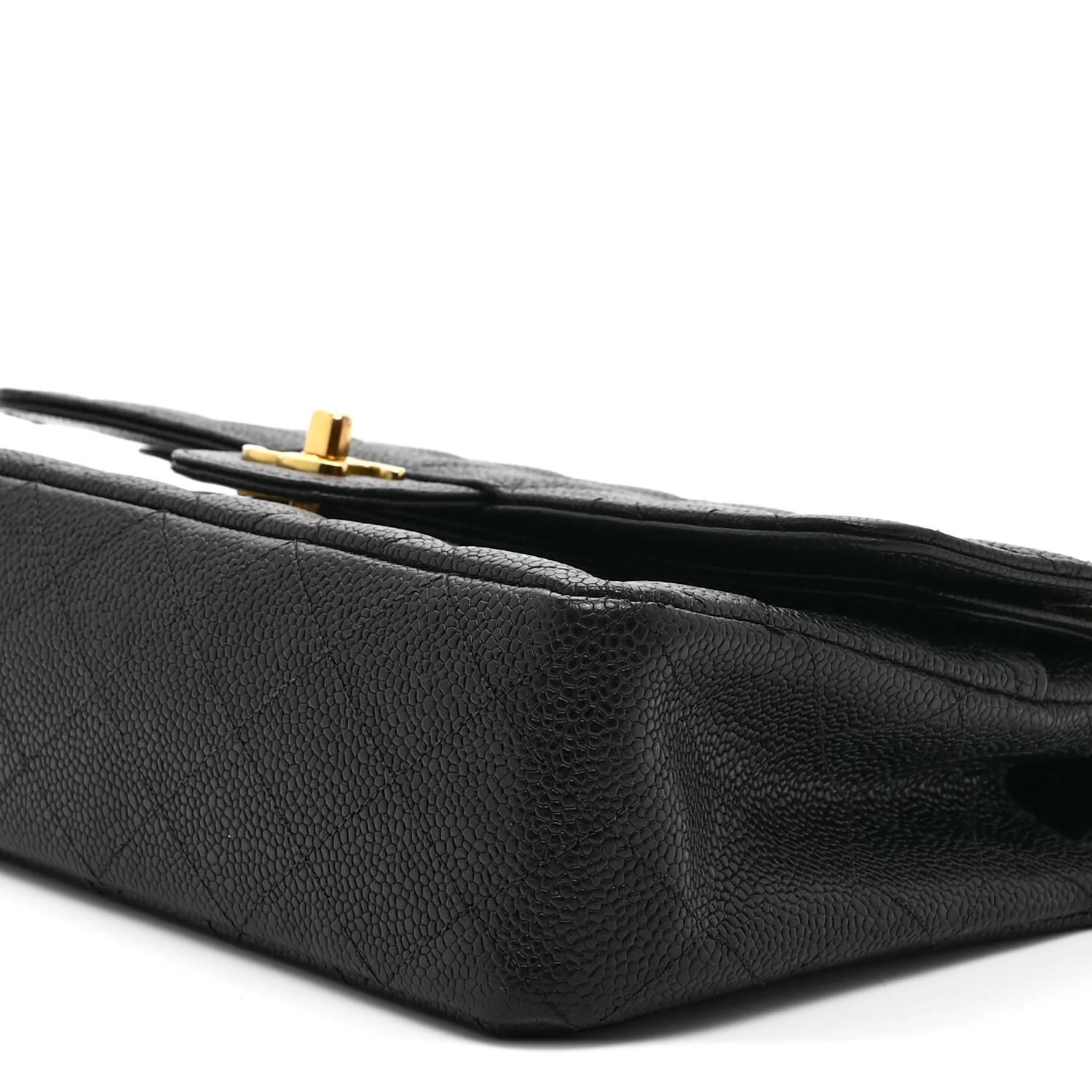 Caviar Quilted Medium Double Flap Black - Image 10