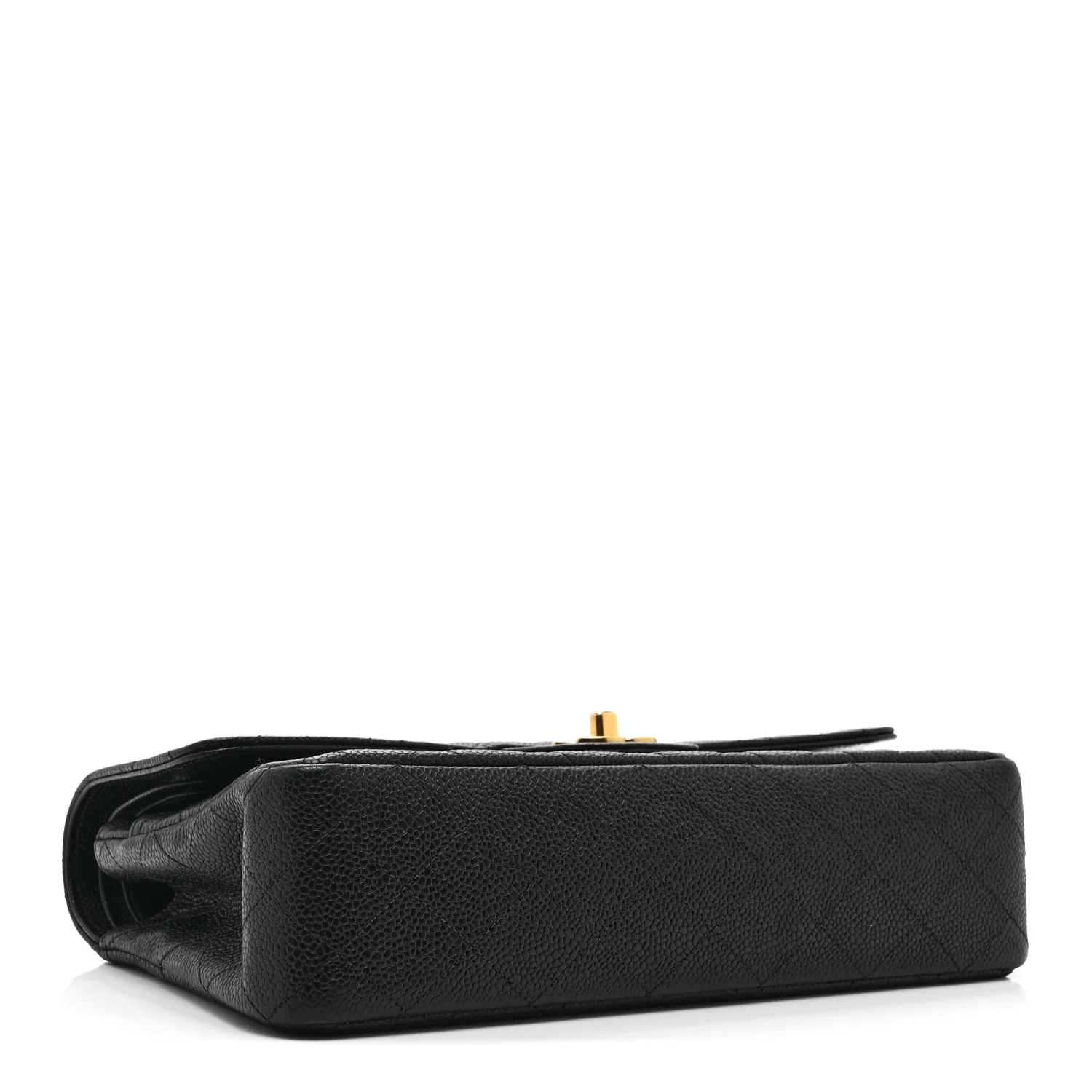 Caviar Quilted Medium Double Flap Black - Image 4