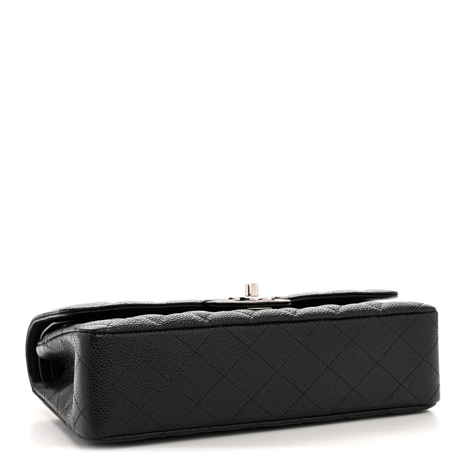 Caviar Quilted Medium Double Flap Black - Image 4