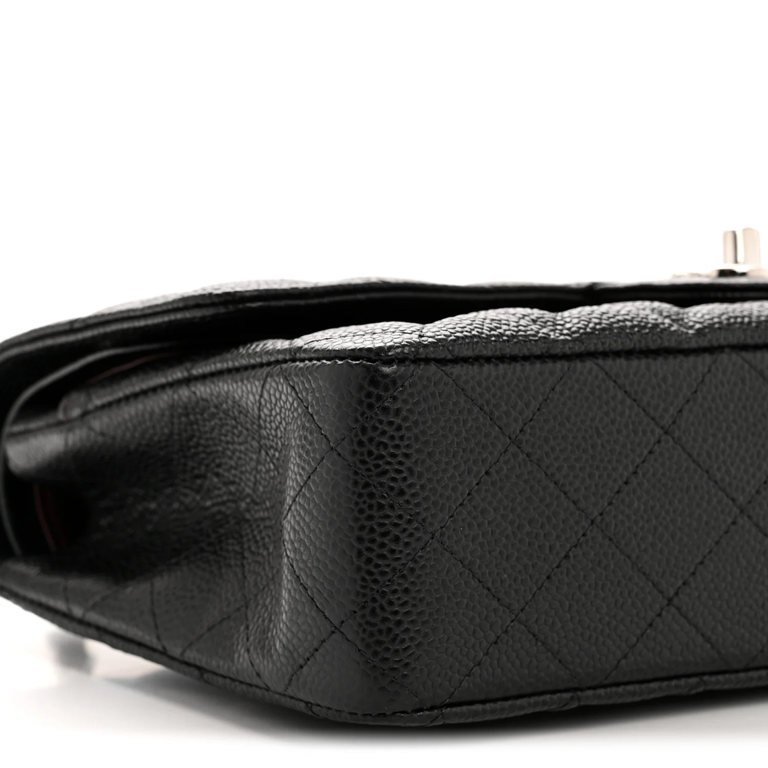 Caviar Quilted Medium Double Flap Black - Image 9