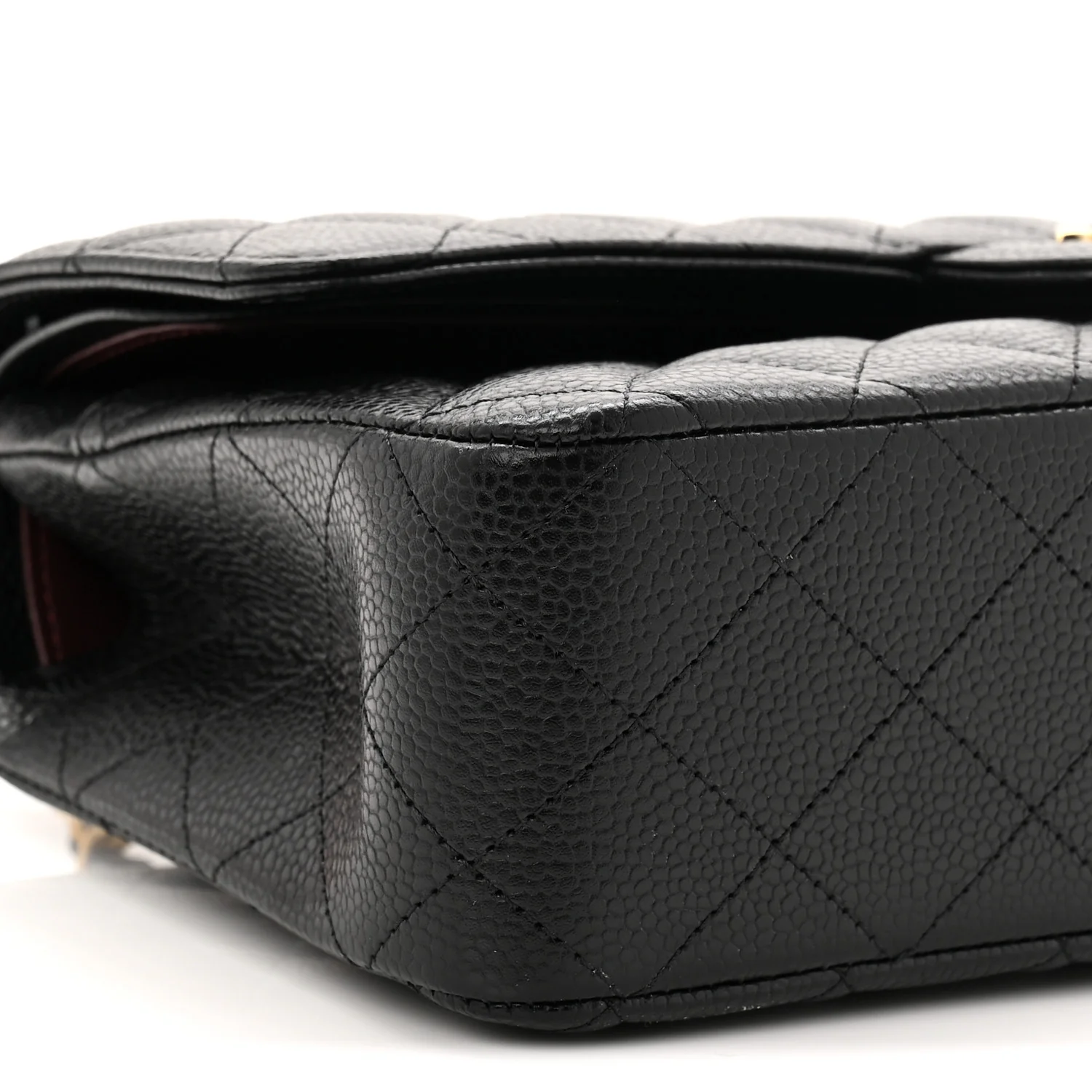 Caviar Quilted Medium Double Flap Black - Image 9