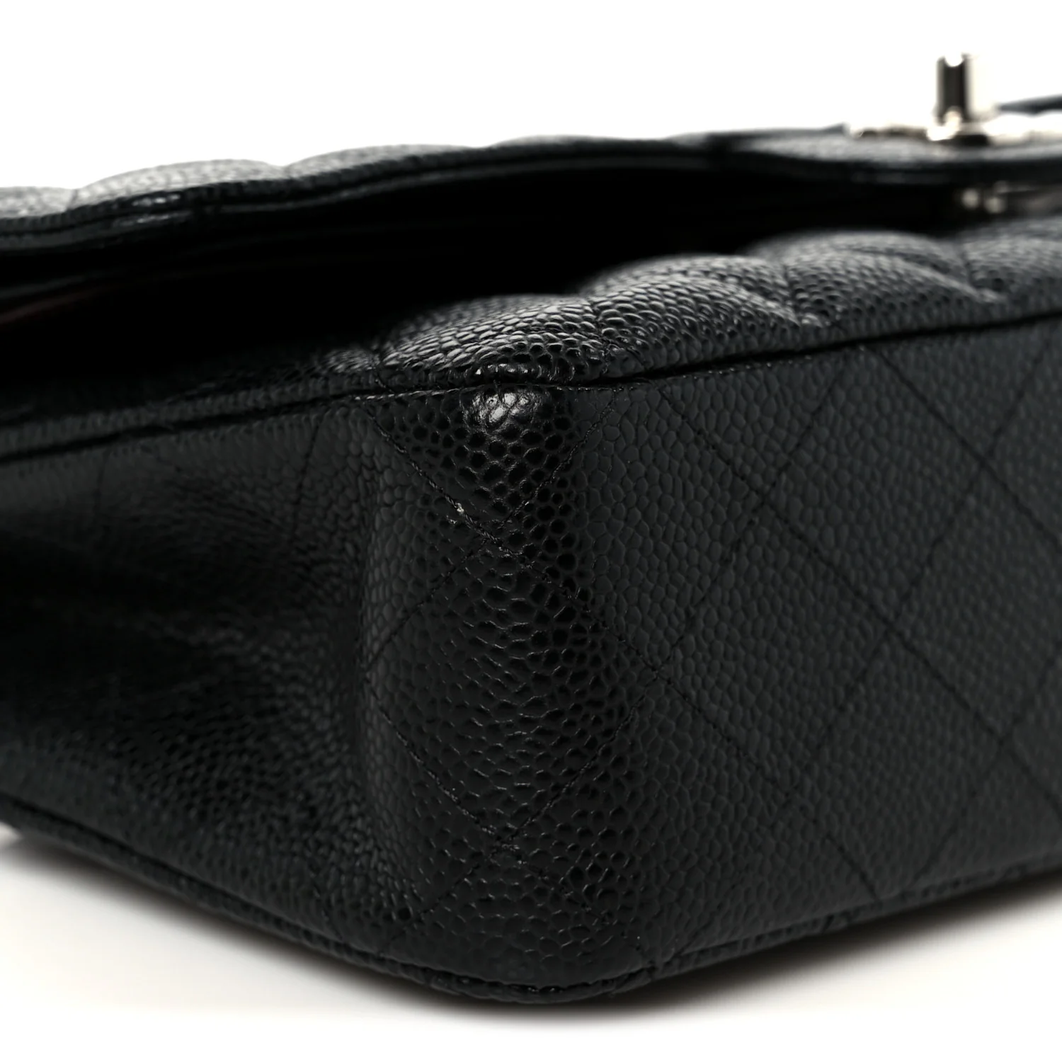 Caviar Quilted Medium Double Flap Black - Image 10
