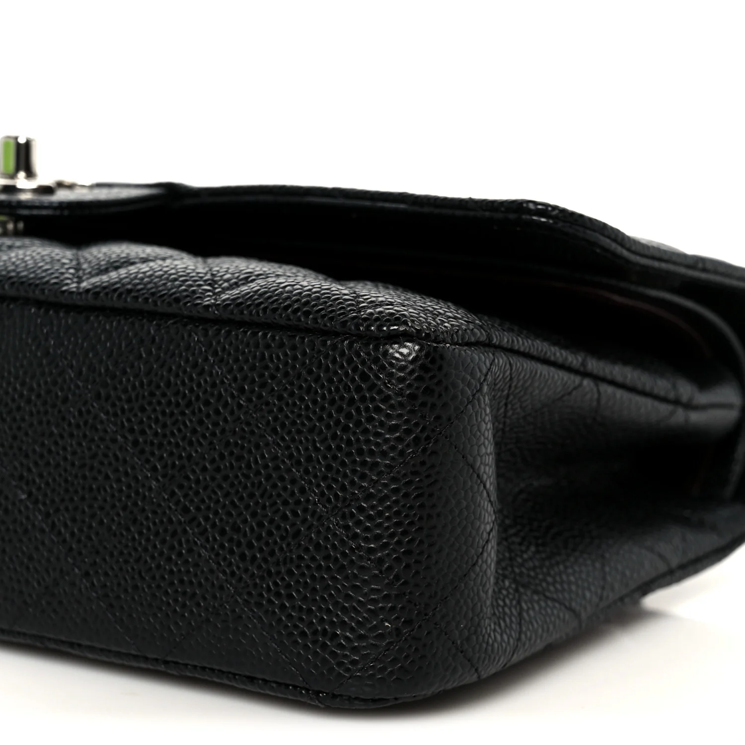 Caviar Quilted Medium Double Flap Black - Image 11