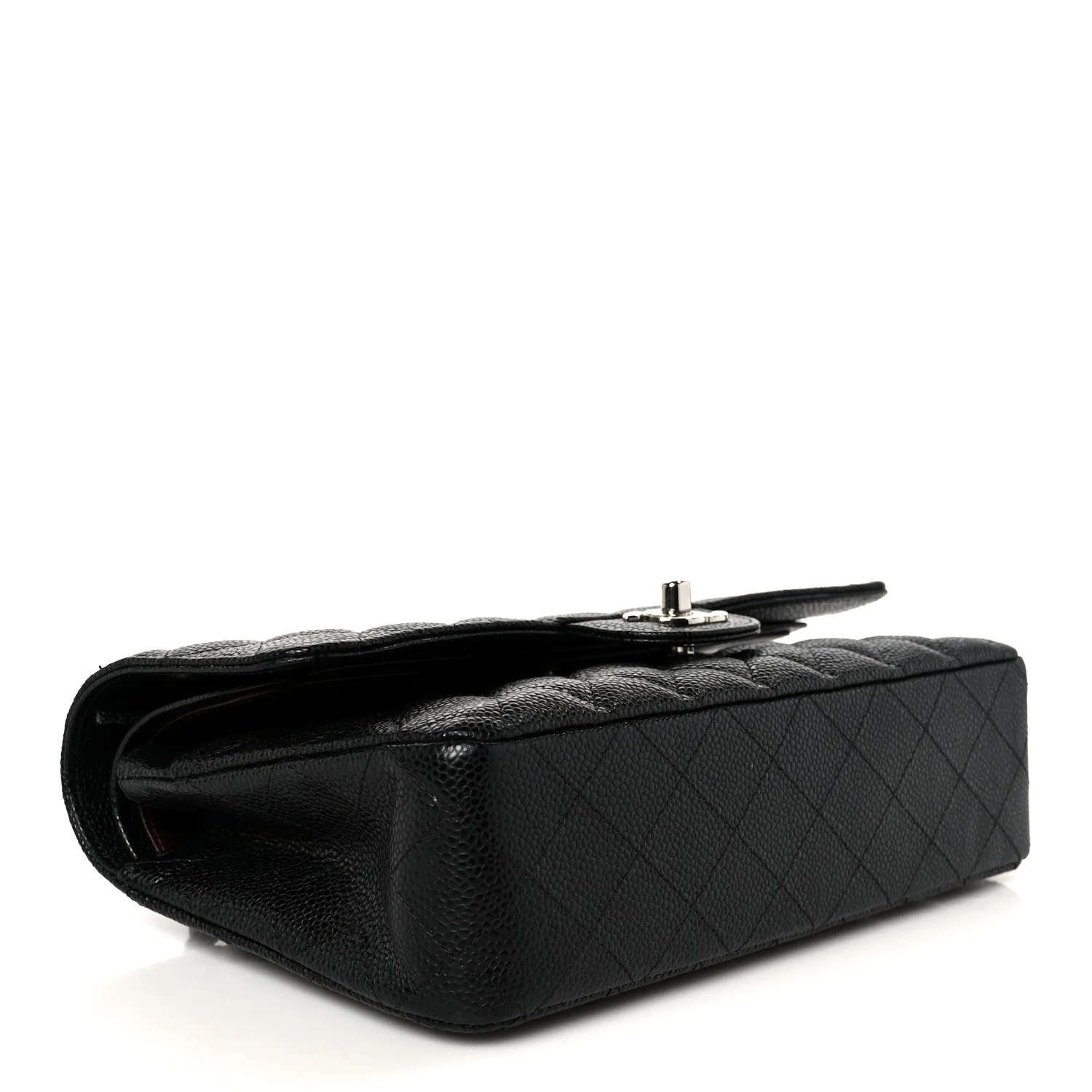 Caviar Quilted Medium Double Flap Black - Image 4
