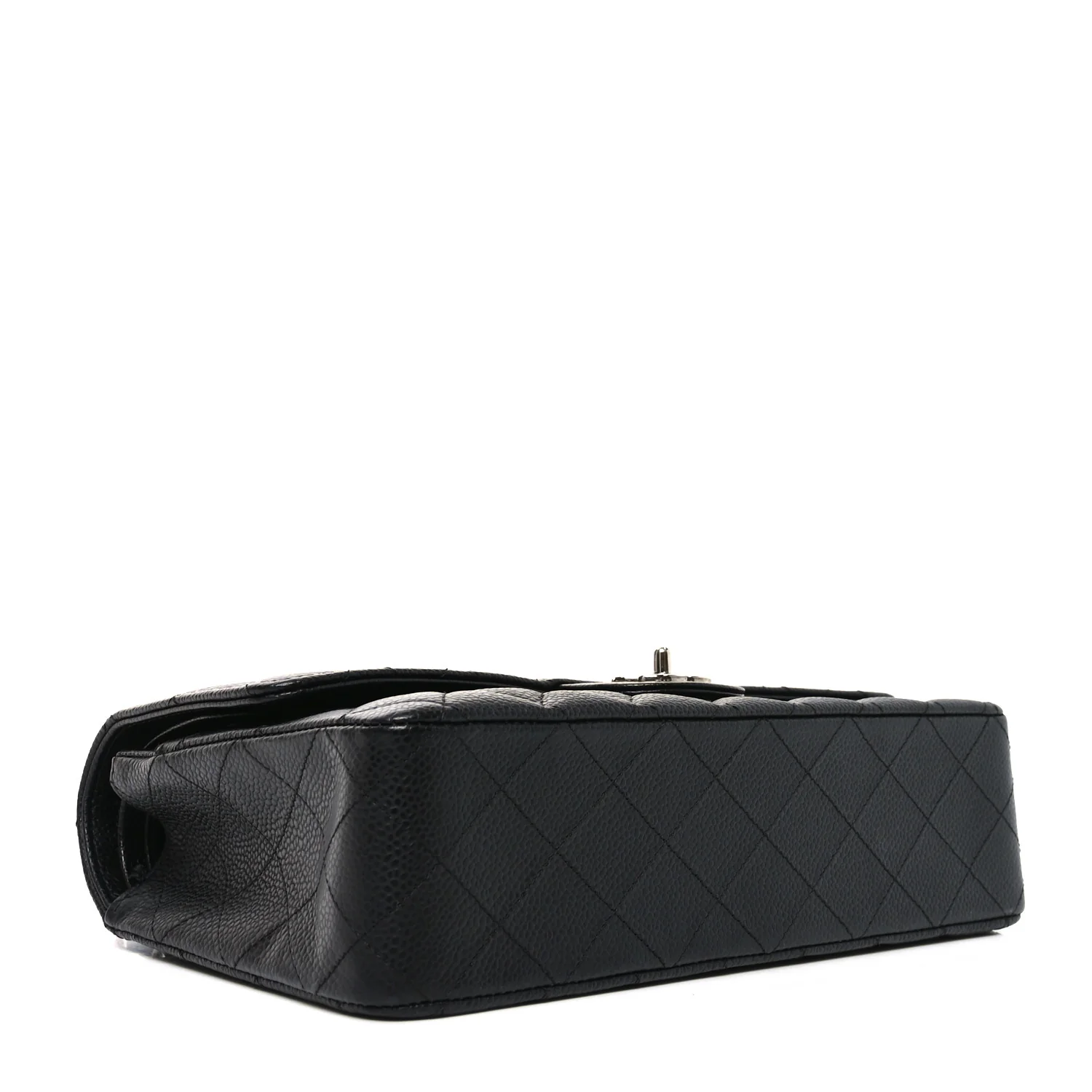 Caviar Quilted Medium Double Flap Black - Image 4