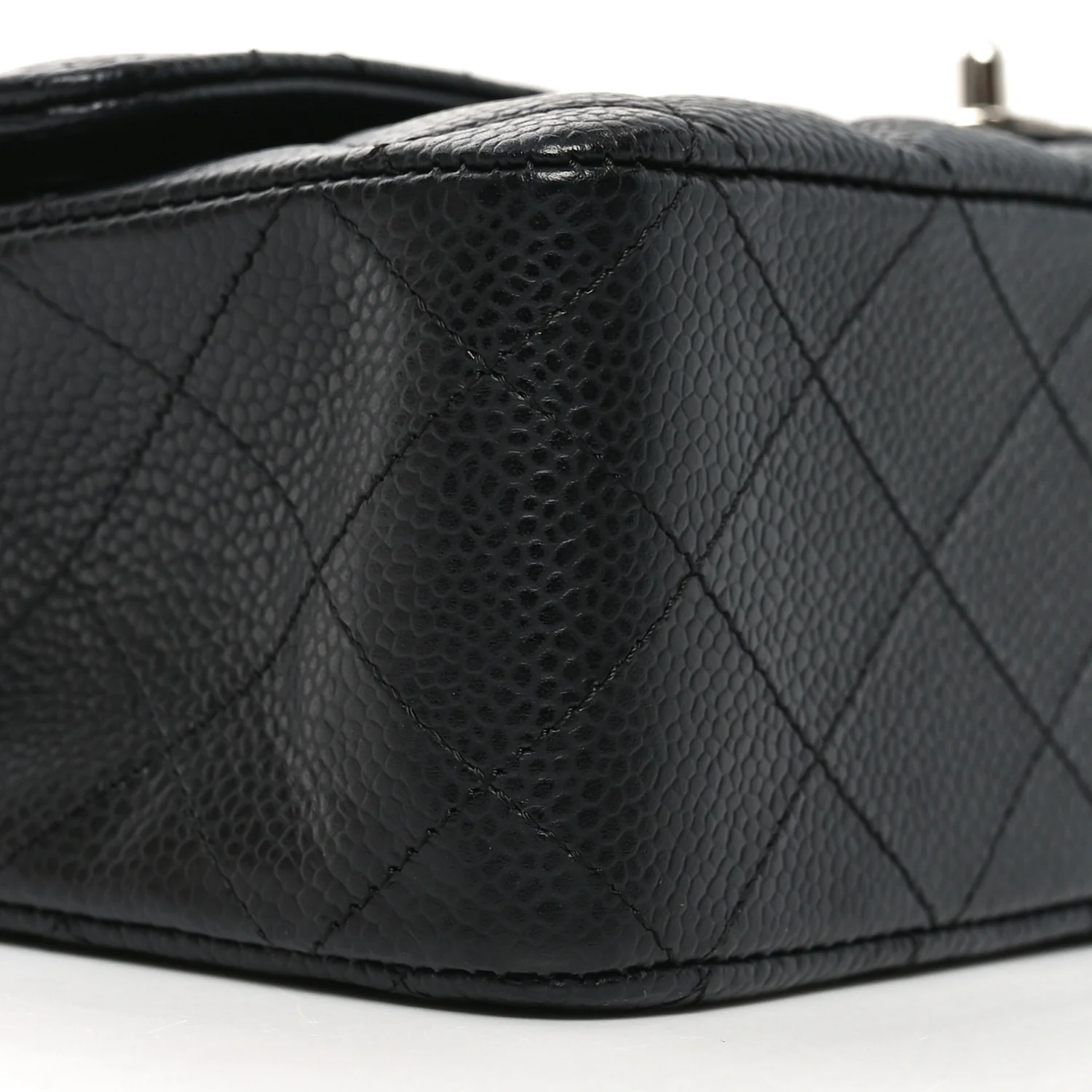Caviar Quilted Medium Double Flap Black - Image 9