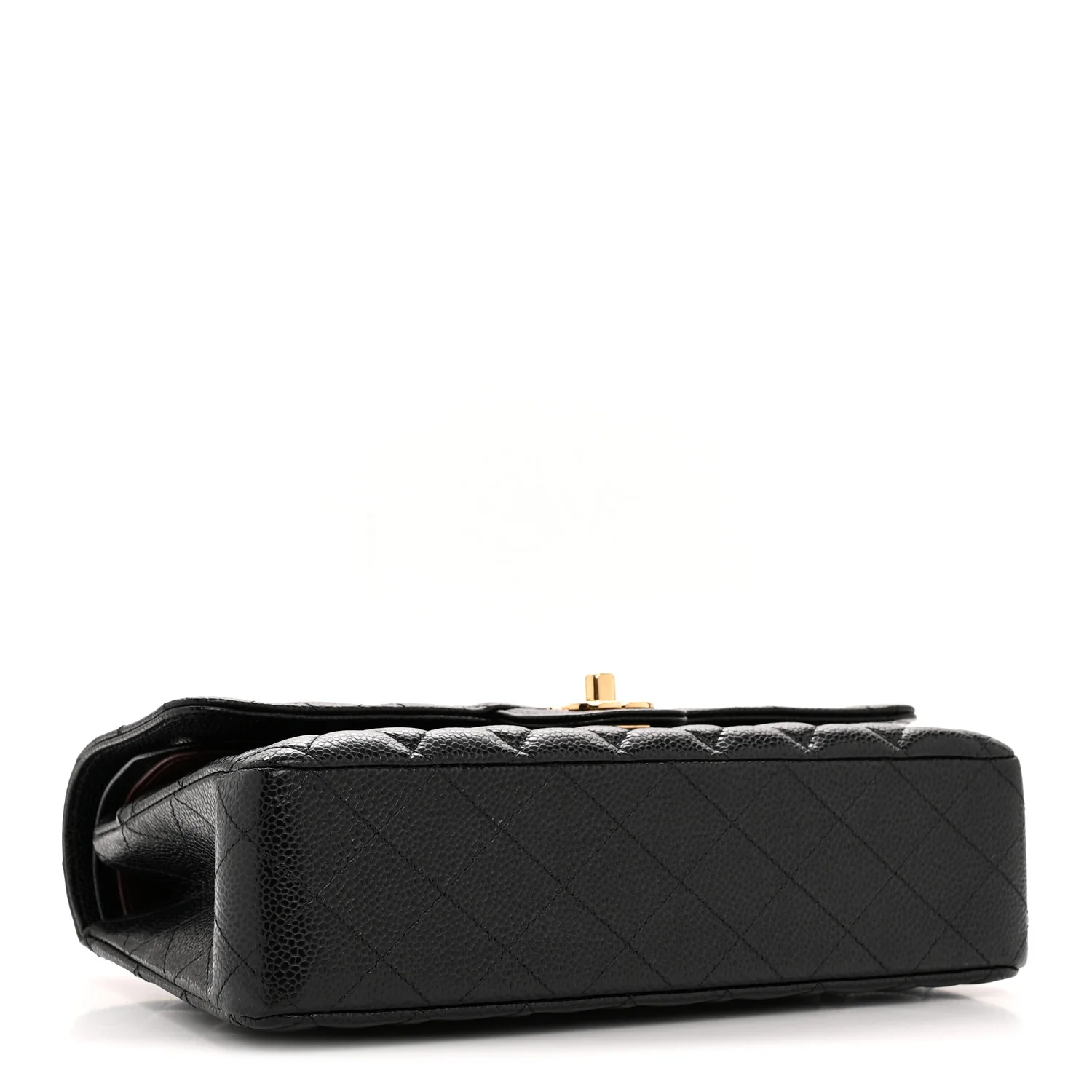 Caviar Quilted Medium Double Flap Black - Image 4