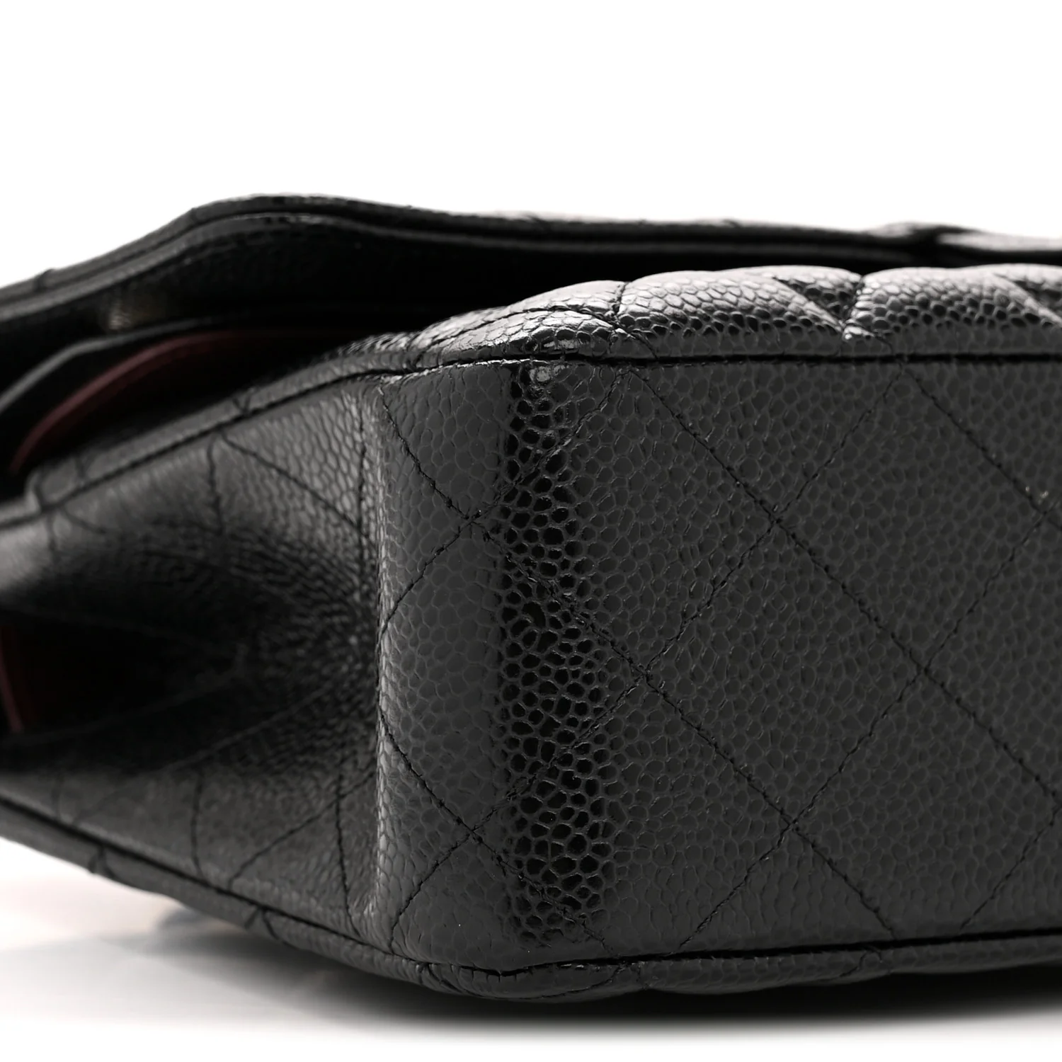 Caviar Quilted Medium Double Flap Black - Image 9