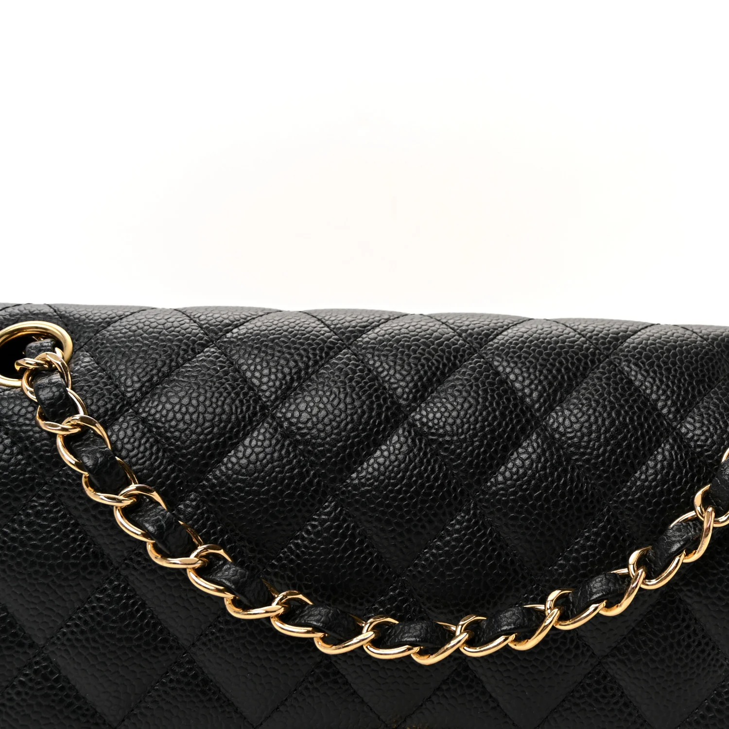 Caviar Quilted Medium Double Flap Black - Image 8