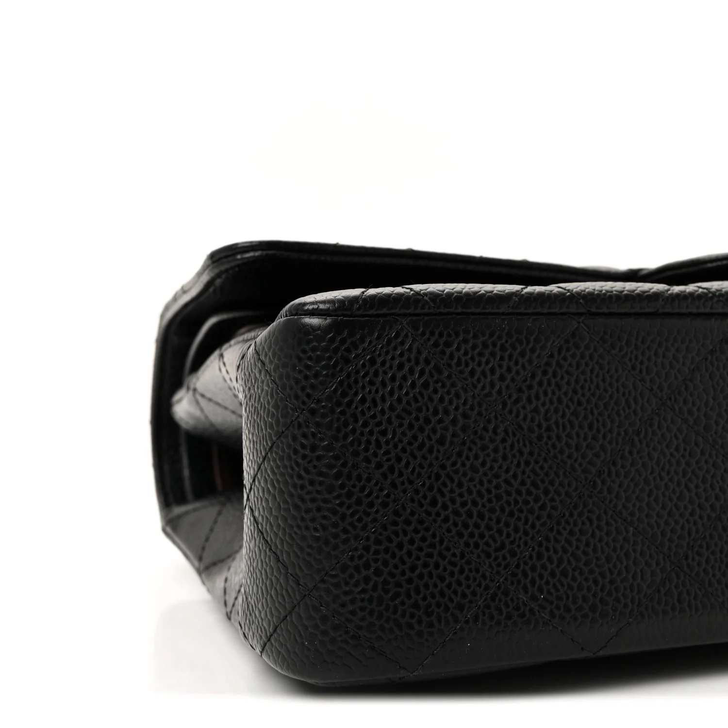 Caviar Quilted Medium Double Flap Black - Image 9
