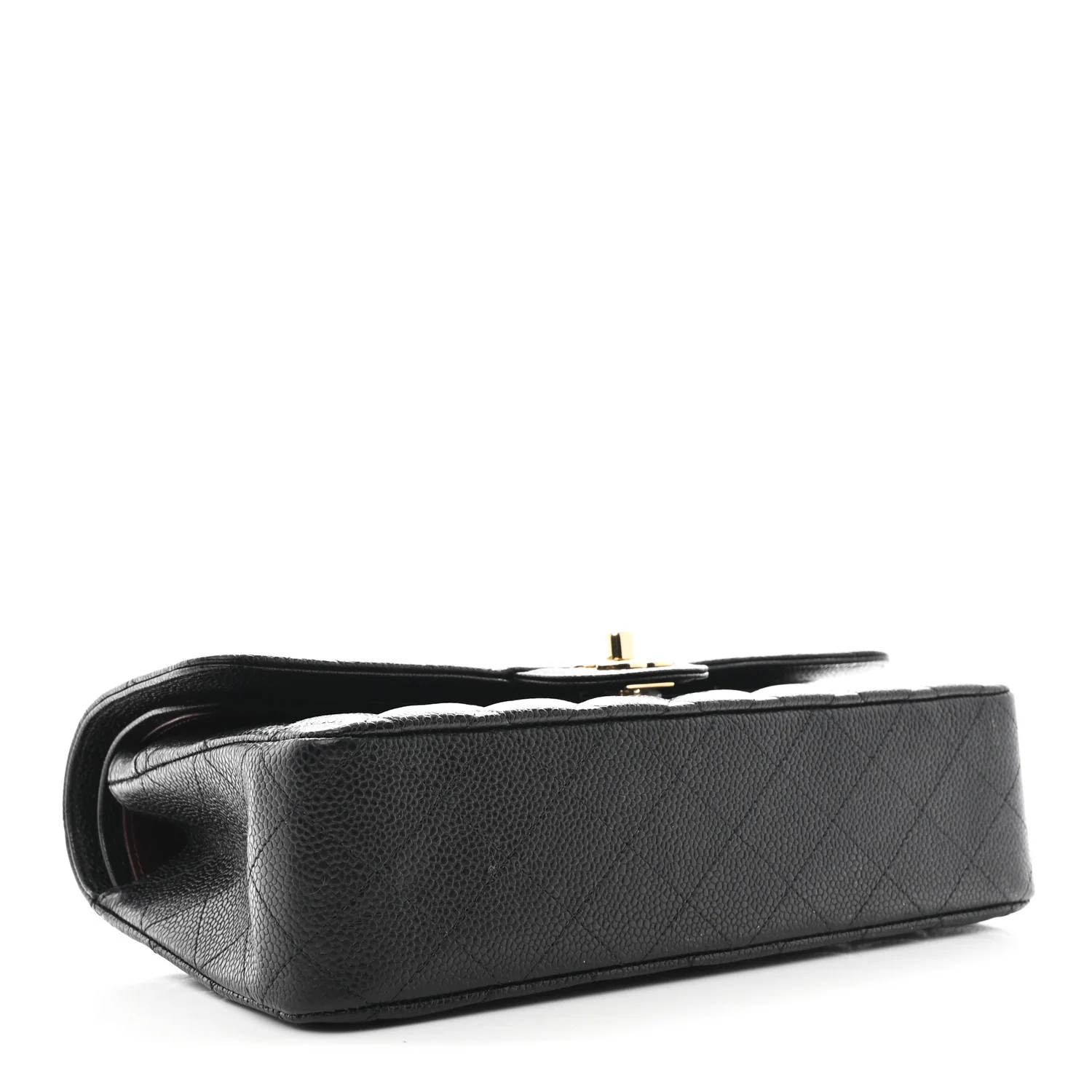 Caviar Quilted Medium Double Flap Black - Image 4