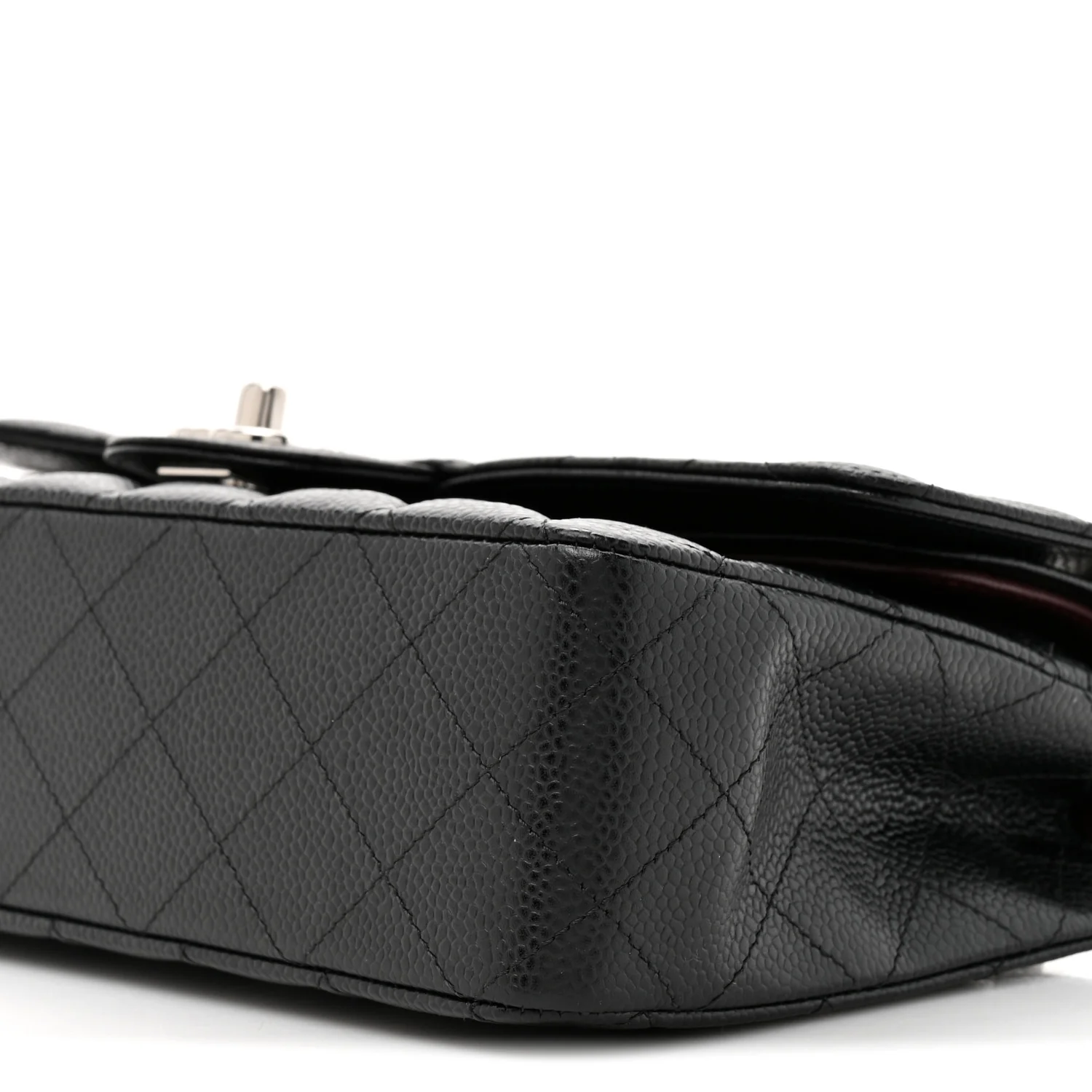 Caviar Quilted Medium Double Flap Black - Image 9