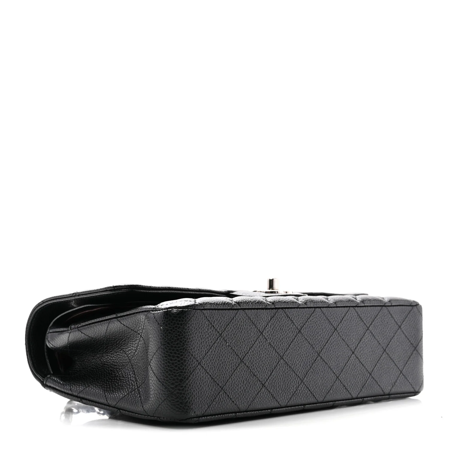 Caviar Quilted Medium Double Flap Black - Image 4