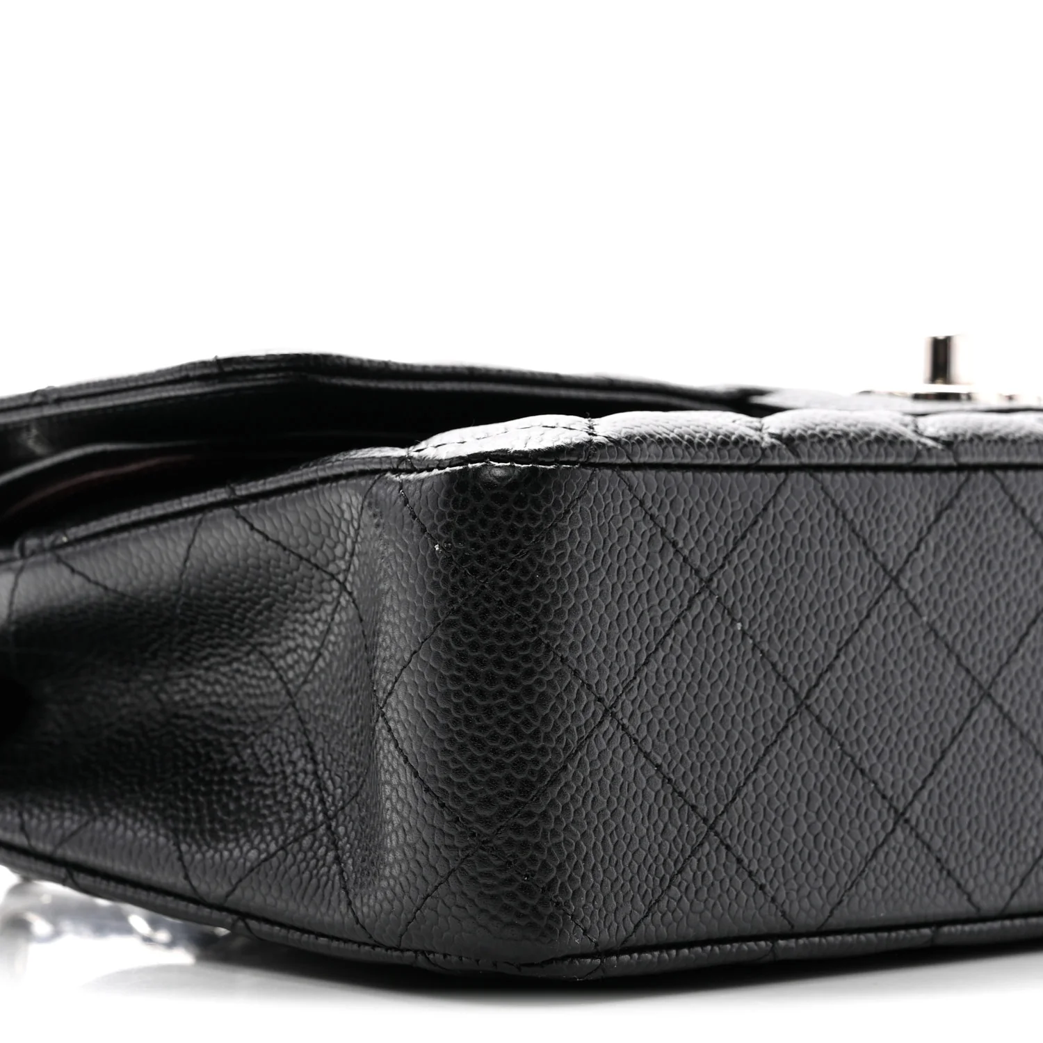 Caviar Quilted Medium Double Flap Black - Image 9