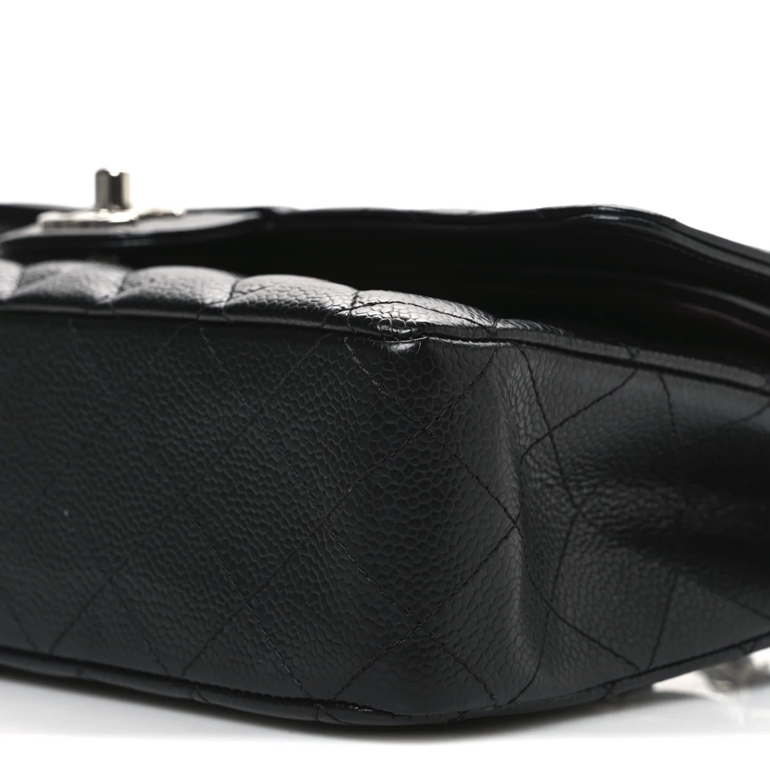 Caviar Quilted Medium Double Flap Black - Image 10