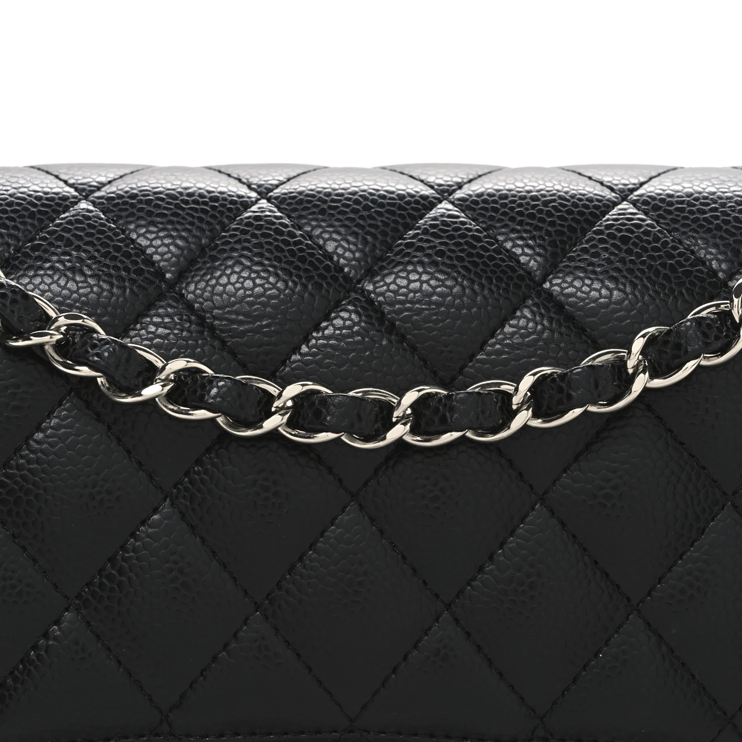 Caviar Quilted Medium Double Flap Black - Image 8