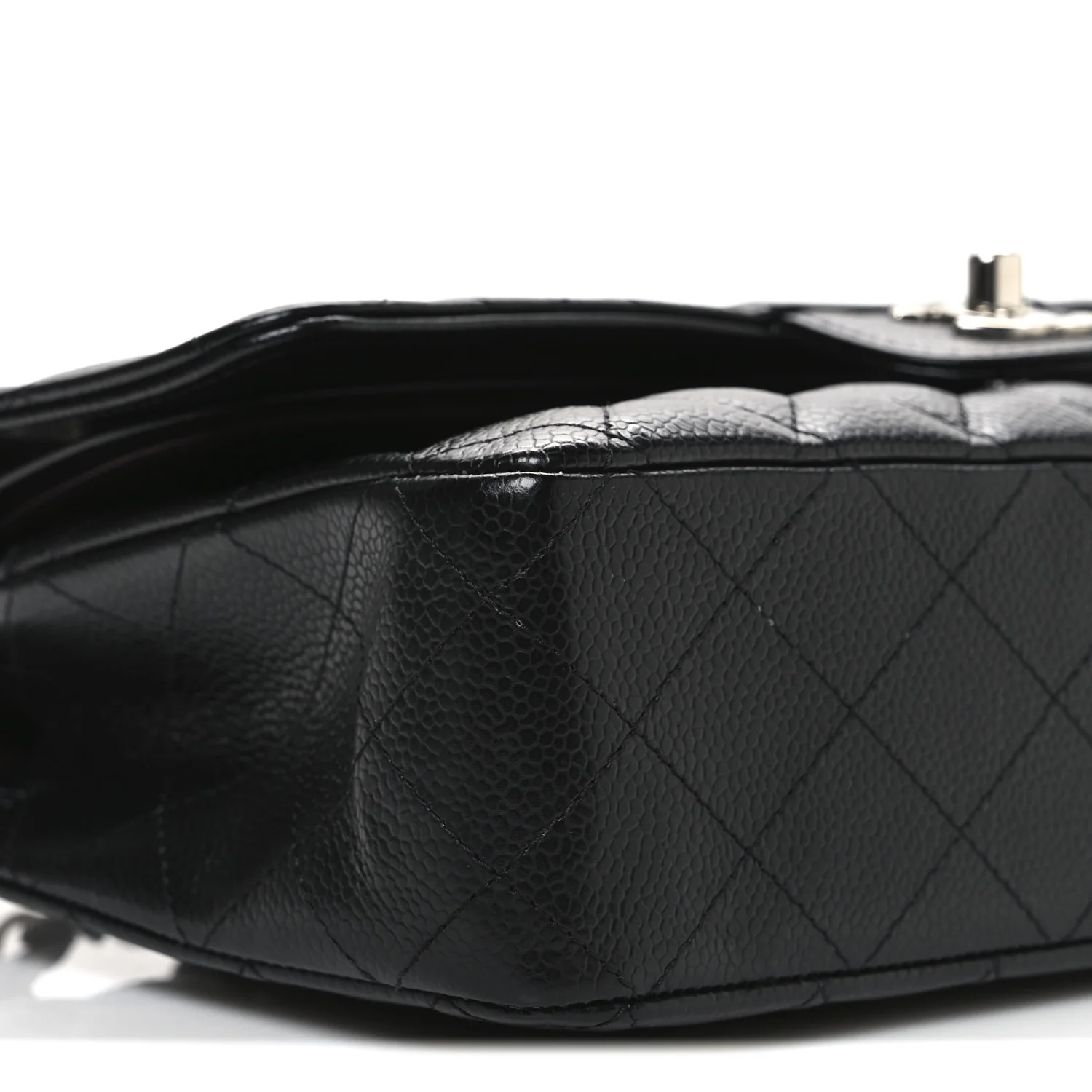Caviar Quilted Medium Double Flap Black - Image 9