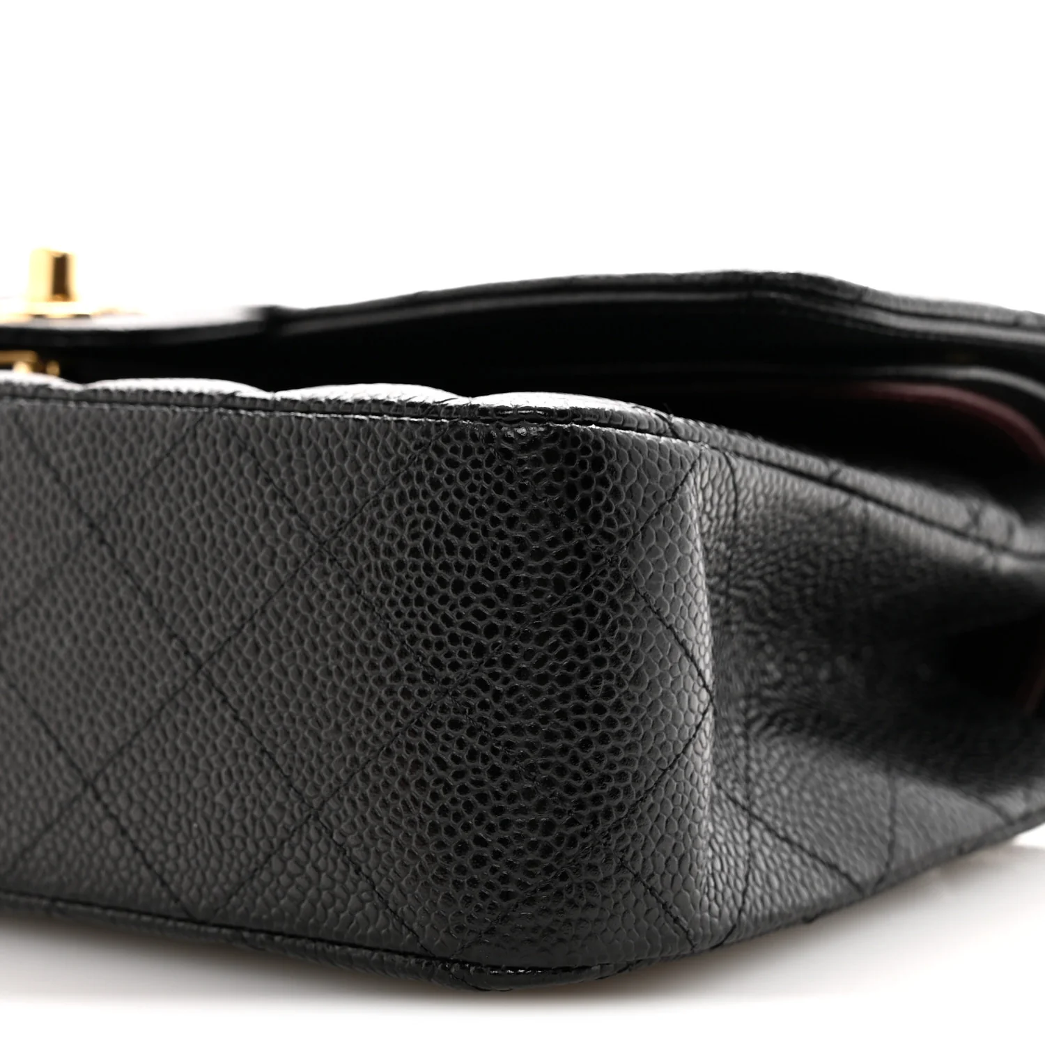 Caviar Quilted Medium Double Flap Black - Image 10