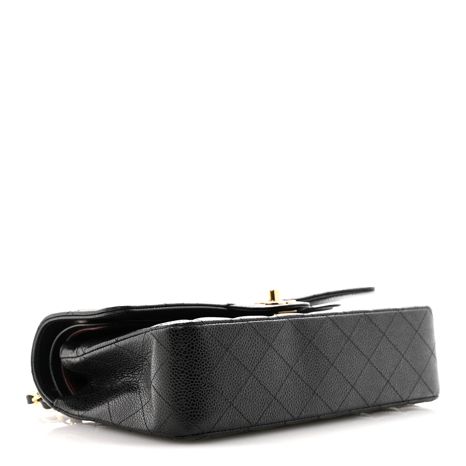 Caviar Quilted Medium Double Flap Black - Image 4