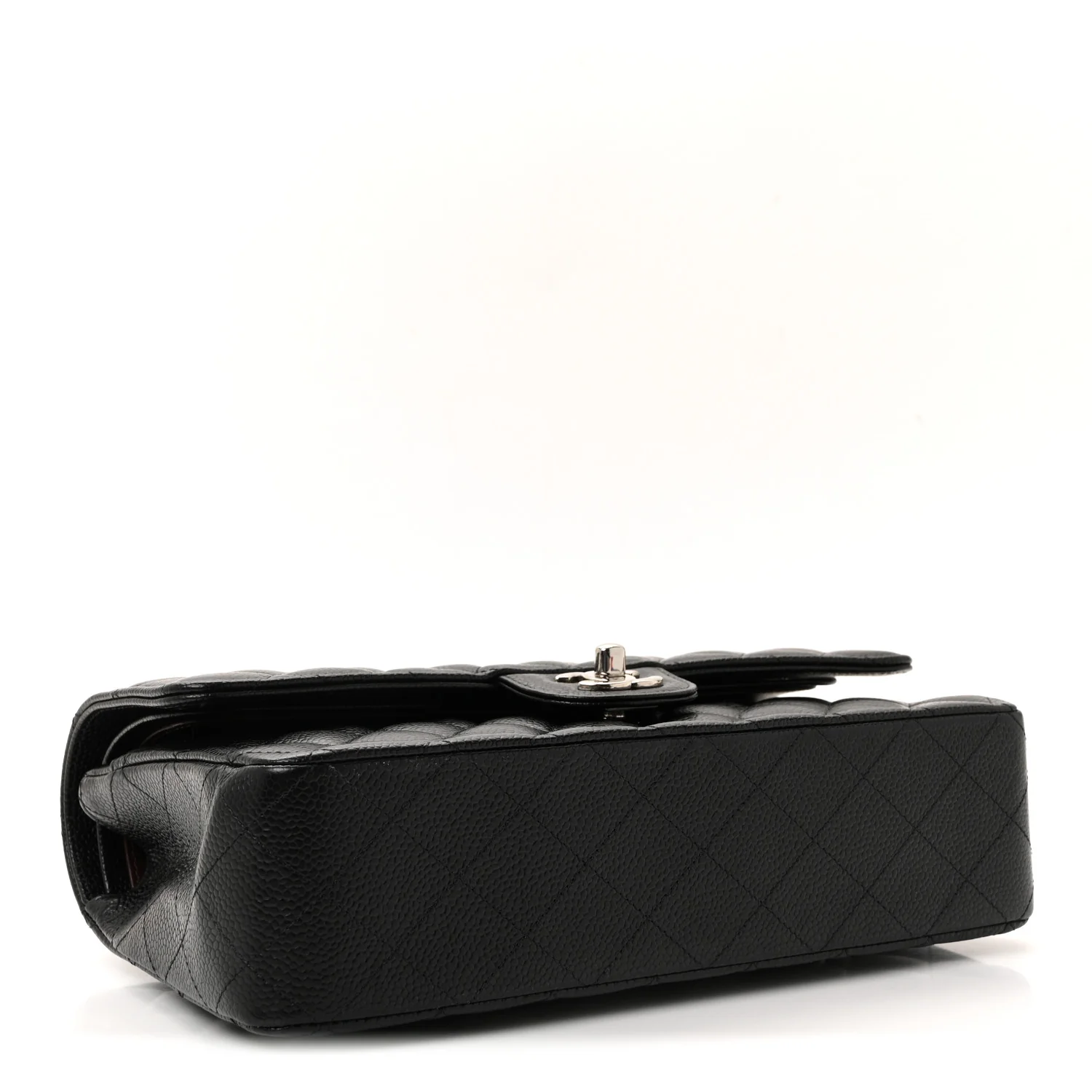 Caviar Quilted Medium Double Flap Black - Image 4